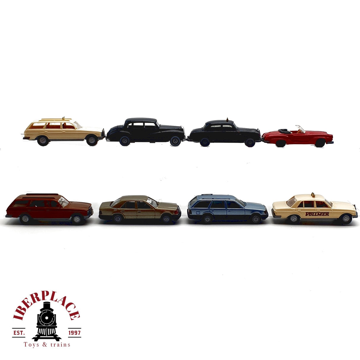 ♻️ 8x WIKING Herpa coches Mercedes Benz MB 240D 300TE Horch H0 escala 1:87 E20