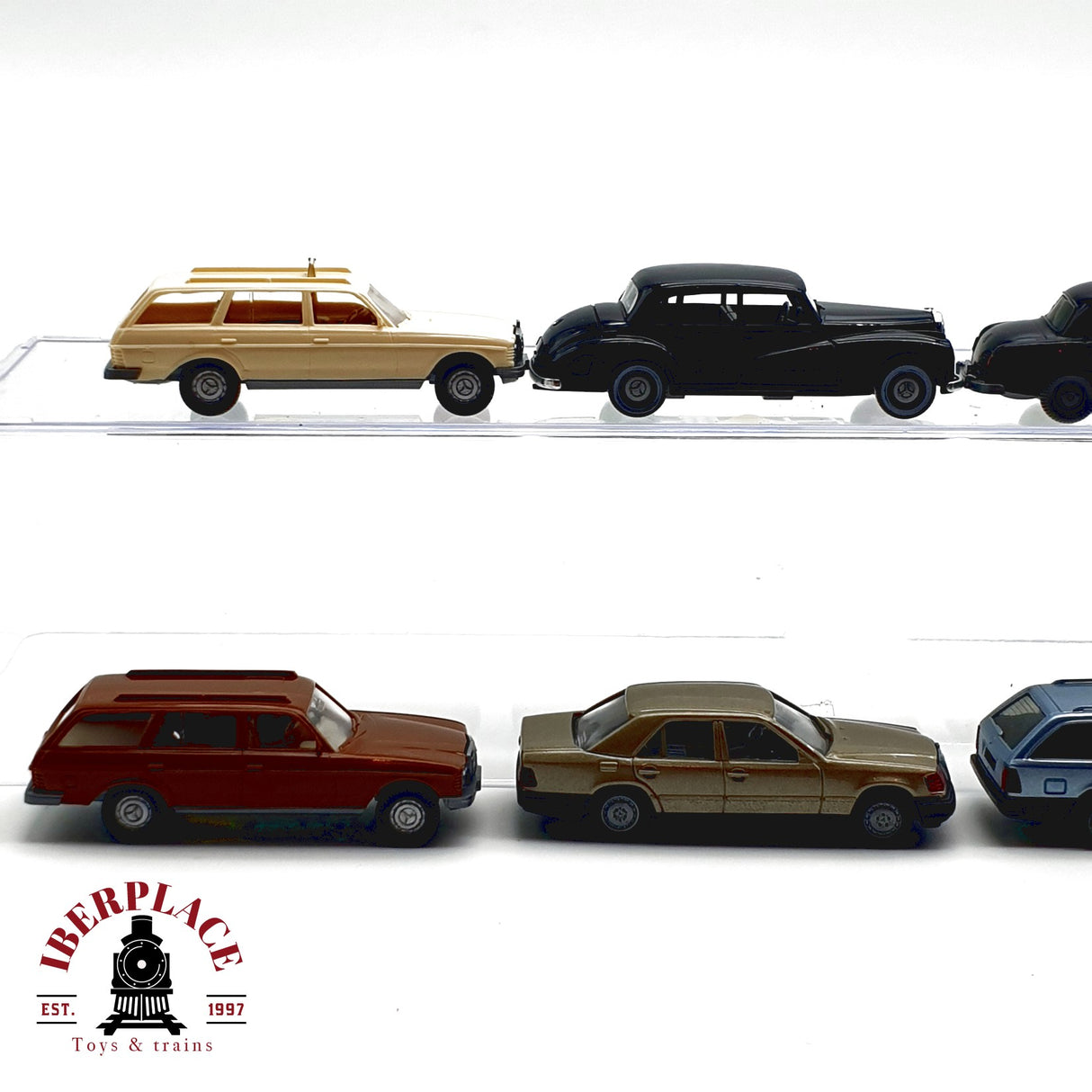 ♻️ 8x WIKING Herpa coches Mercedes Benz MB 240D 300TE Horch H0 escala 1:87 E20