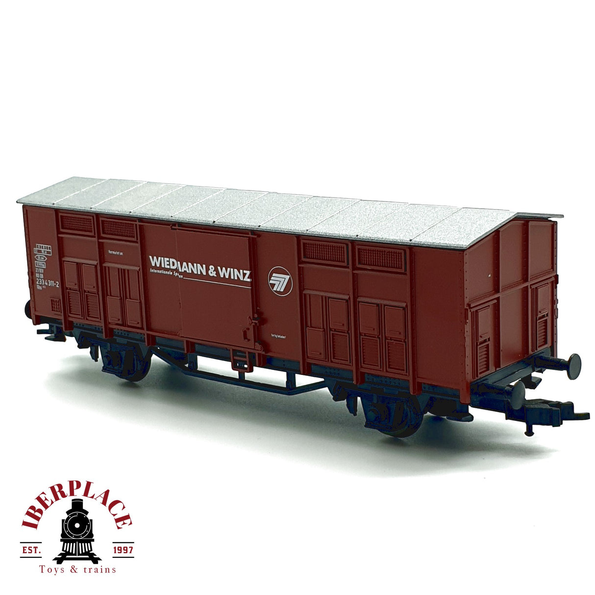 ♻️ DC Roco vagón cerrado wiedmann & winz DB H0 escala 1:87 E20