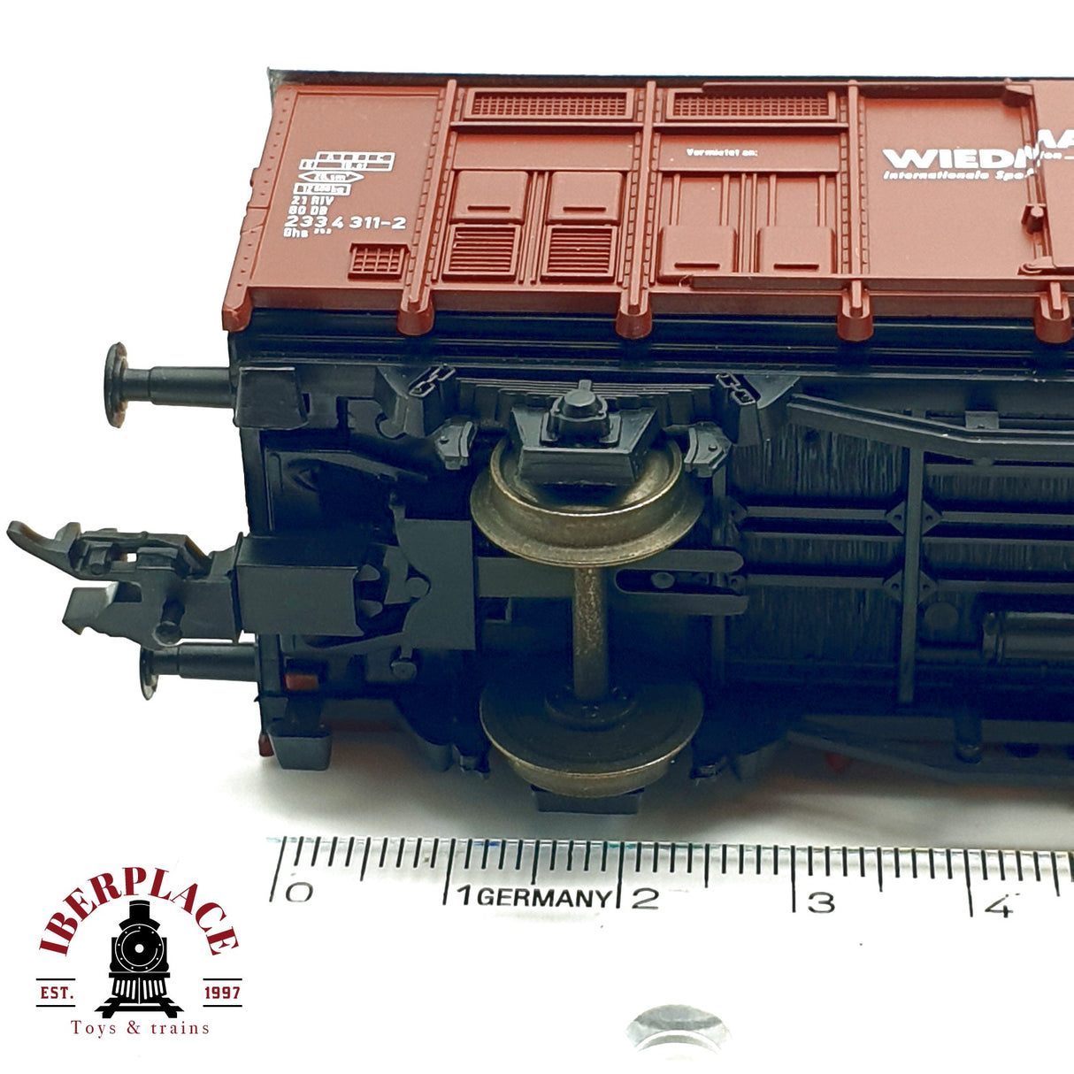 ♻️ DC Roco vagón cerrado wiedmann & winz DB H0 escala 1:87 E20