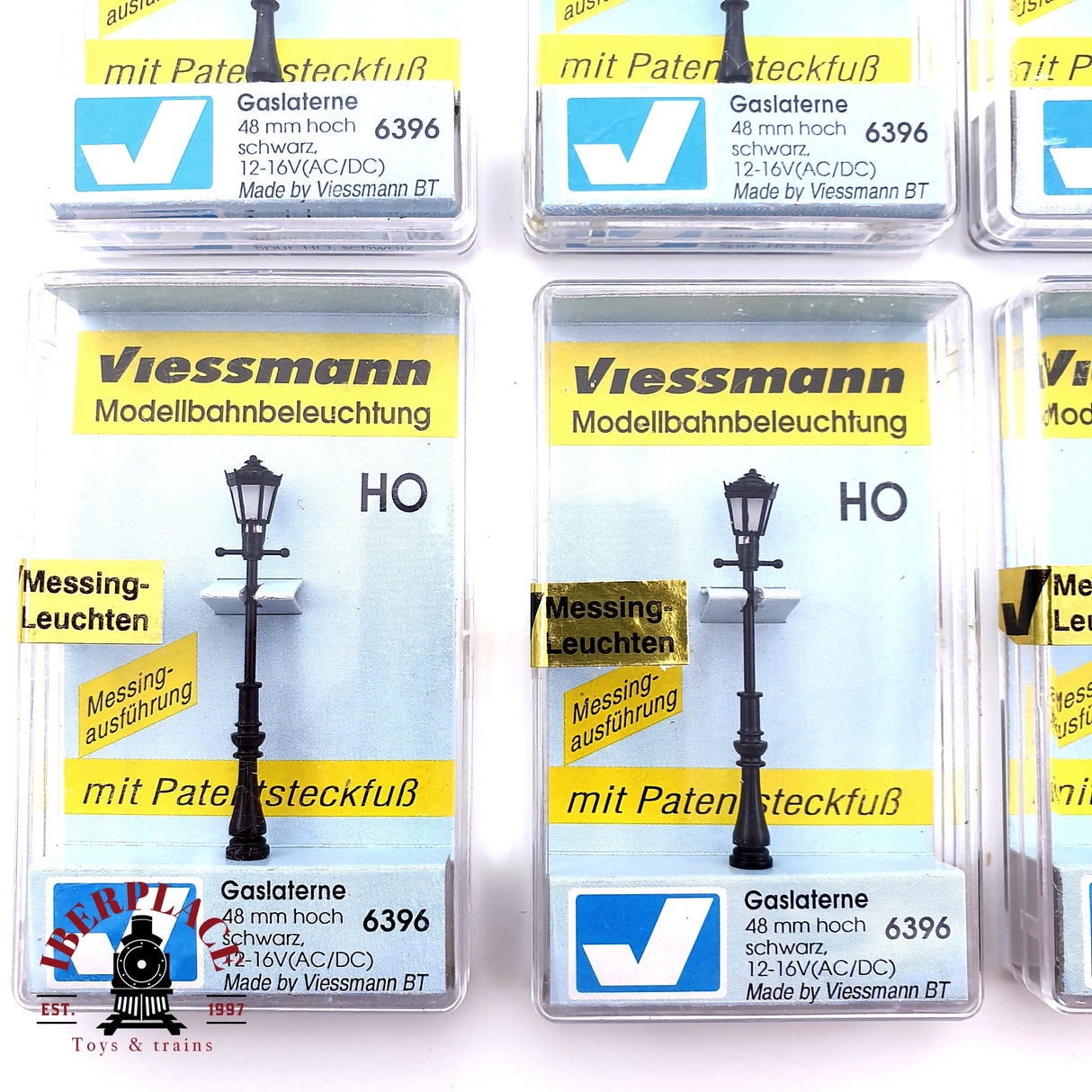 ♻️ 10x Viessmann 6396 6980 Linternas de gas H0 escala 1:87 E19