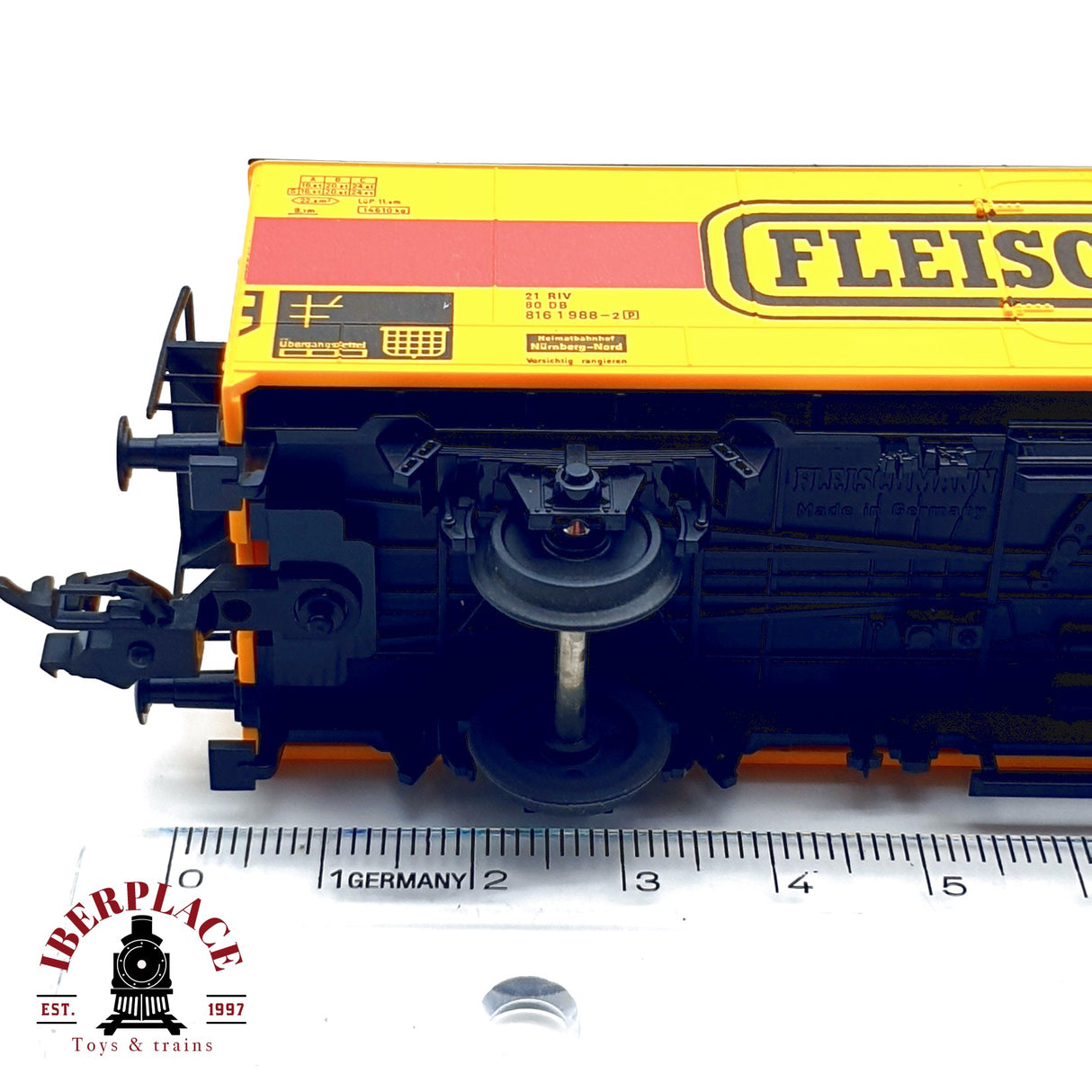 ♻️ DC Fleischmann vagón cerrado DB 816 1 988-2 H0 escala 1:87 E20