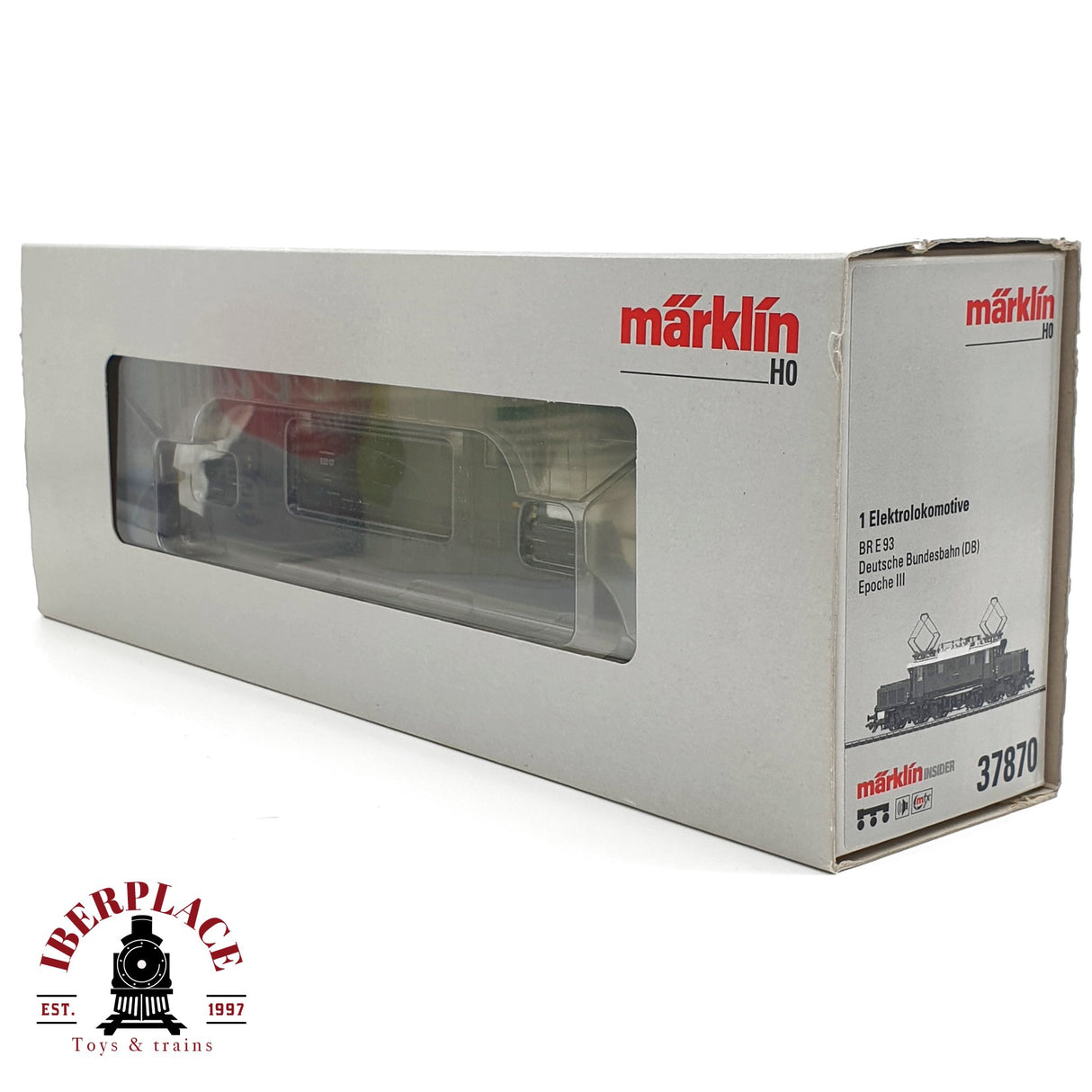 ♻️ AC Märklin 37870 Digital Locomotora BR E93 07 DB con sonido H0 escala 1:87 E21