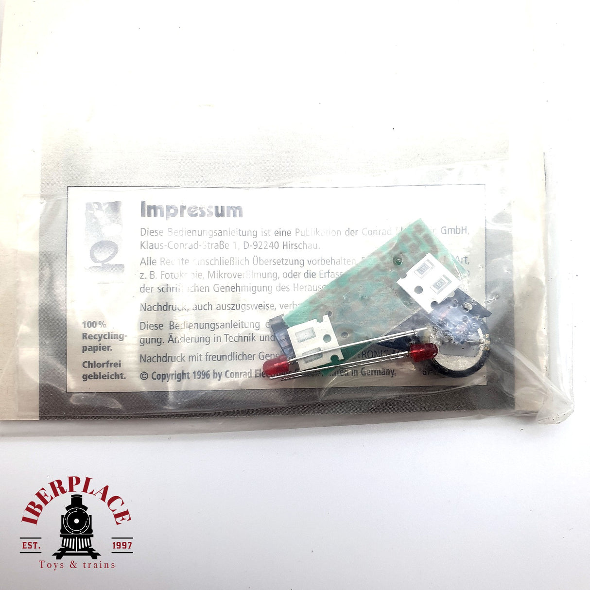 ♻️ Conrad 19 18 92 iluminacion contaste para el tren parte trasera H0 escala 1:87 E19