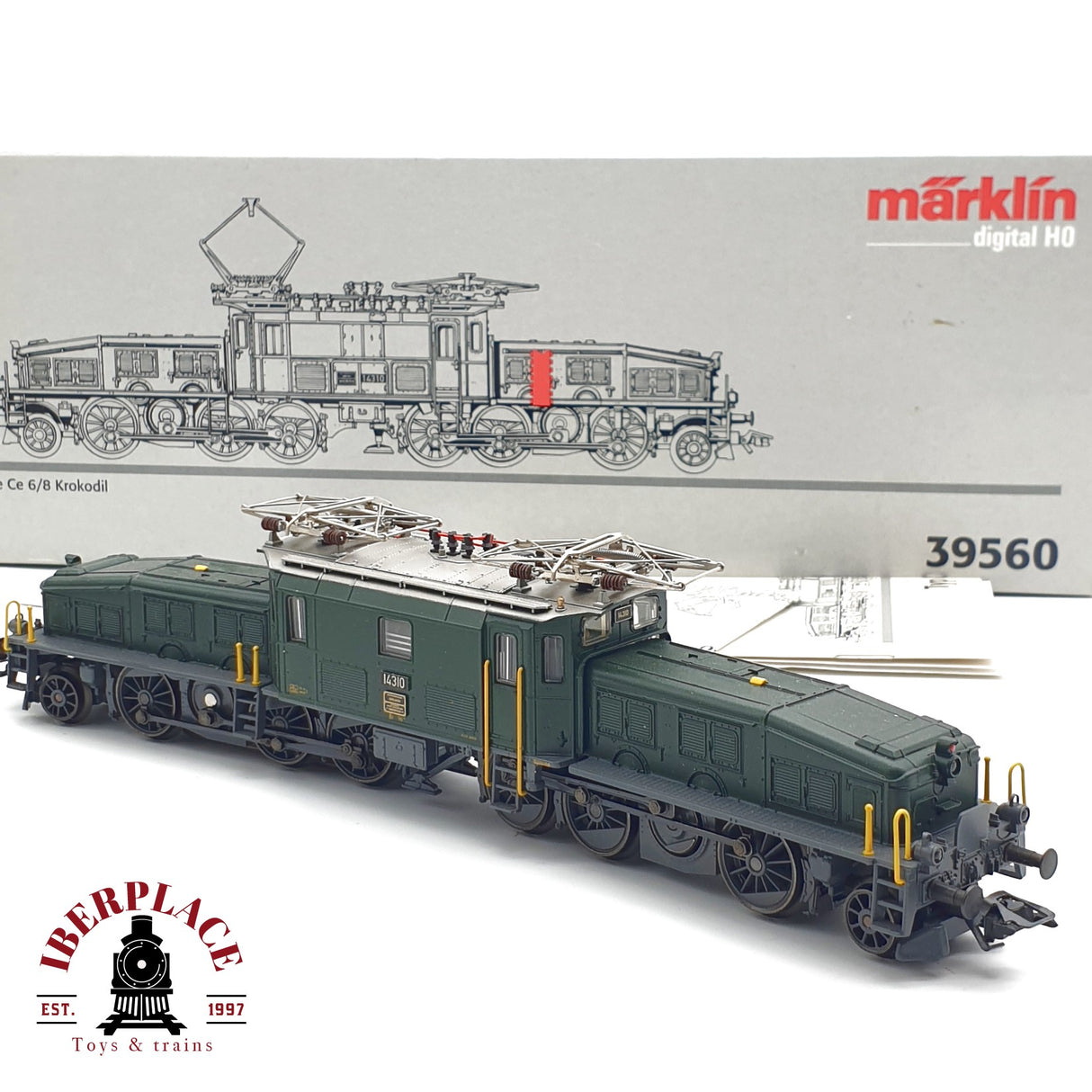♻️ AC Märklin 39560 Digital Locomotora Serie Ce 6/8 Cocodrilo SBB 14310 H0 escala 1:87 E21