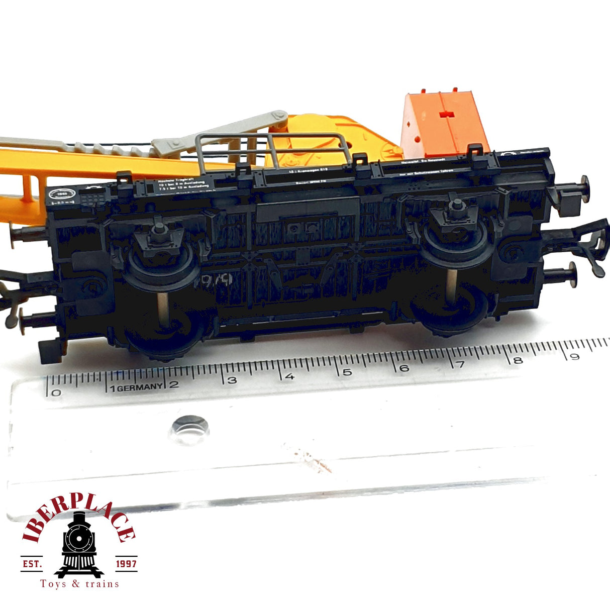♻️ DC Fleischmann vagón grúa 019 H0 escala 1:87 E20
