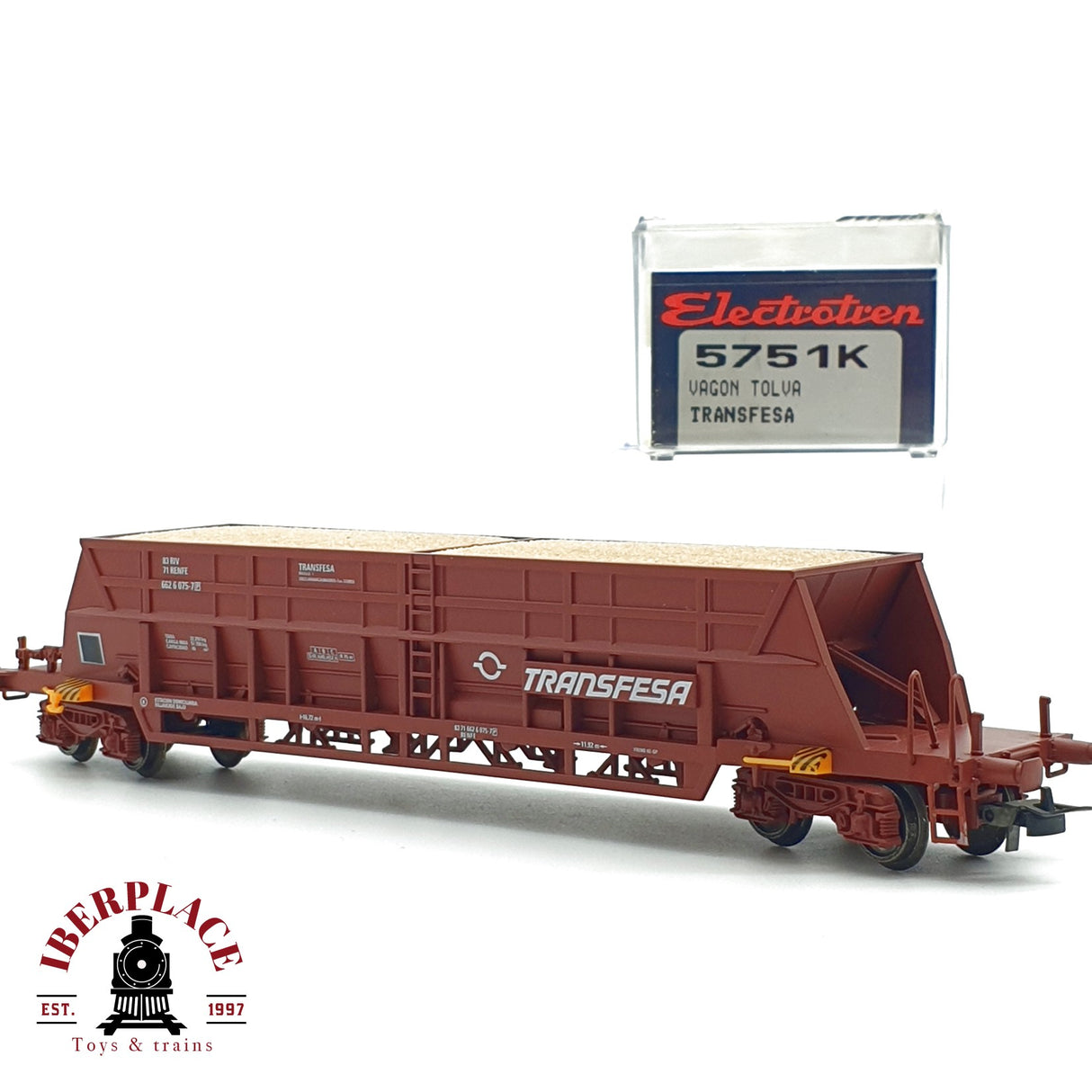 ♻️ Electrotren 5751K vagón Tolva Transfesa RENFE 662 H0 escala 1:87 A27 2/2