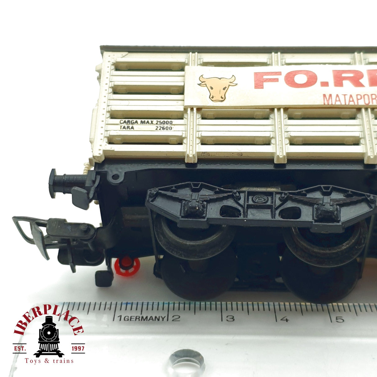♻️ Electrotren 5101 vagón transporte animales matapoquera FO.RE.VA RENFE H0 escala 1:87 A27