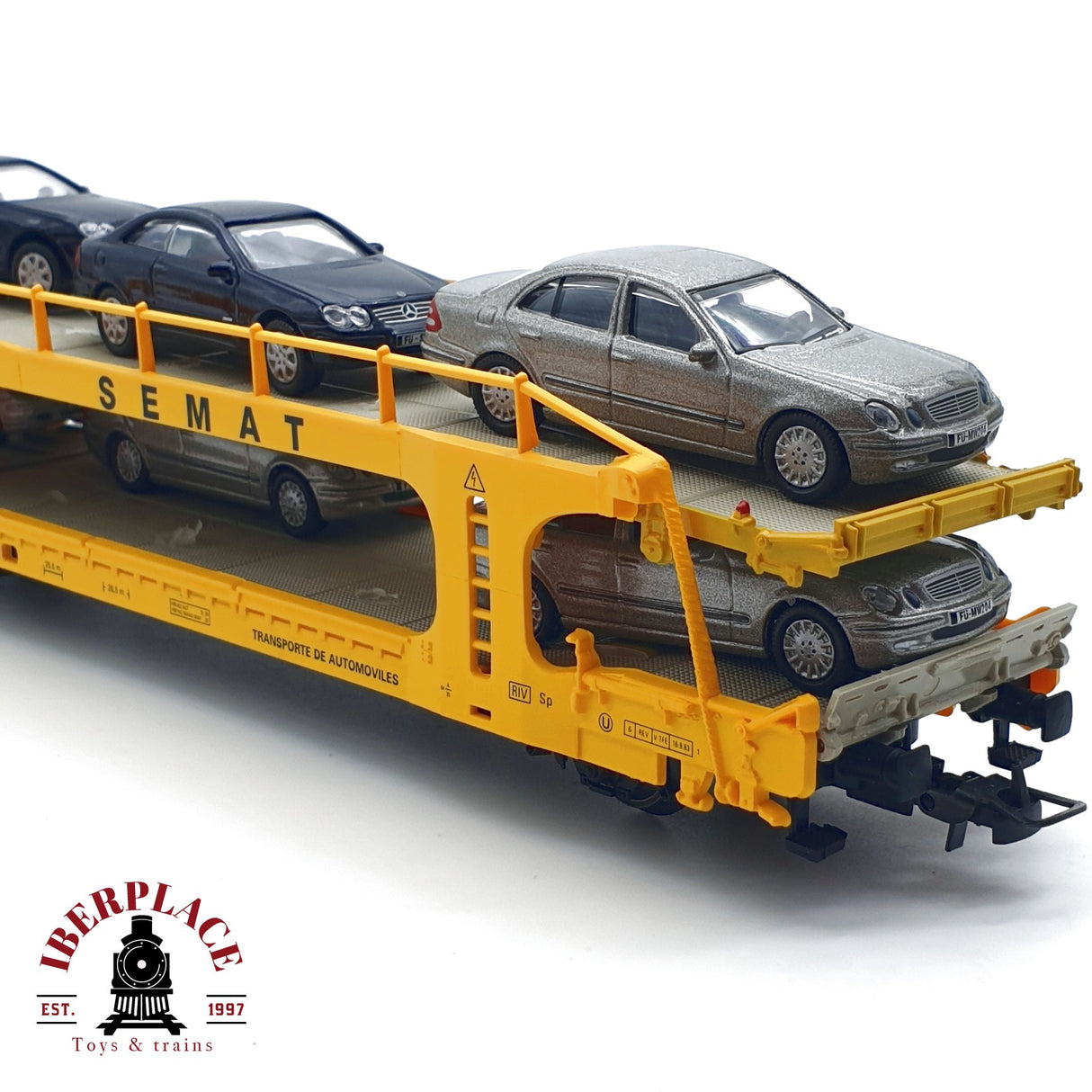 ♻️ Electrotren 6001 vagón portacoches SEMAT Tipo Laes RENFE H0 escala 1:87 A27 2/2