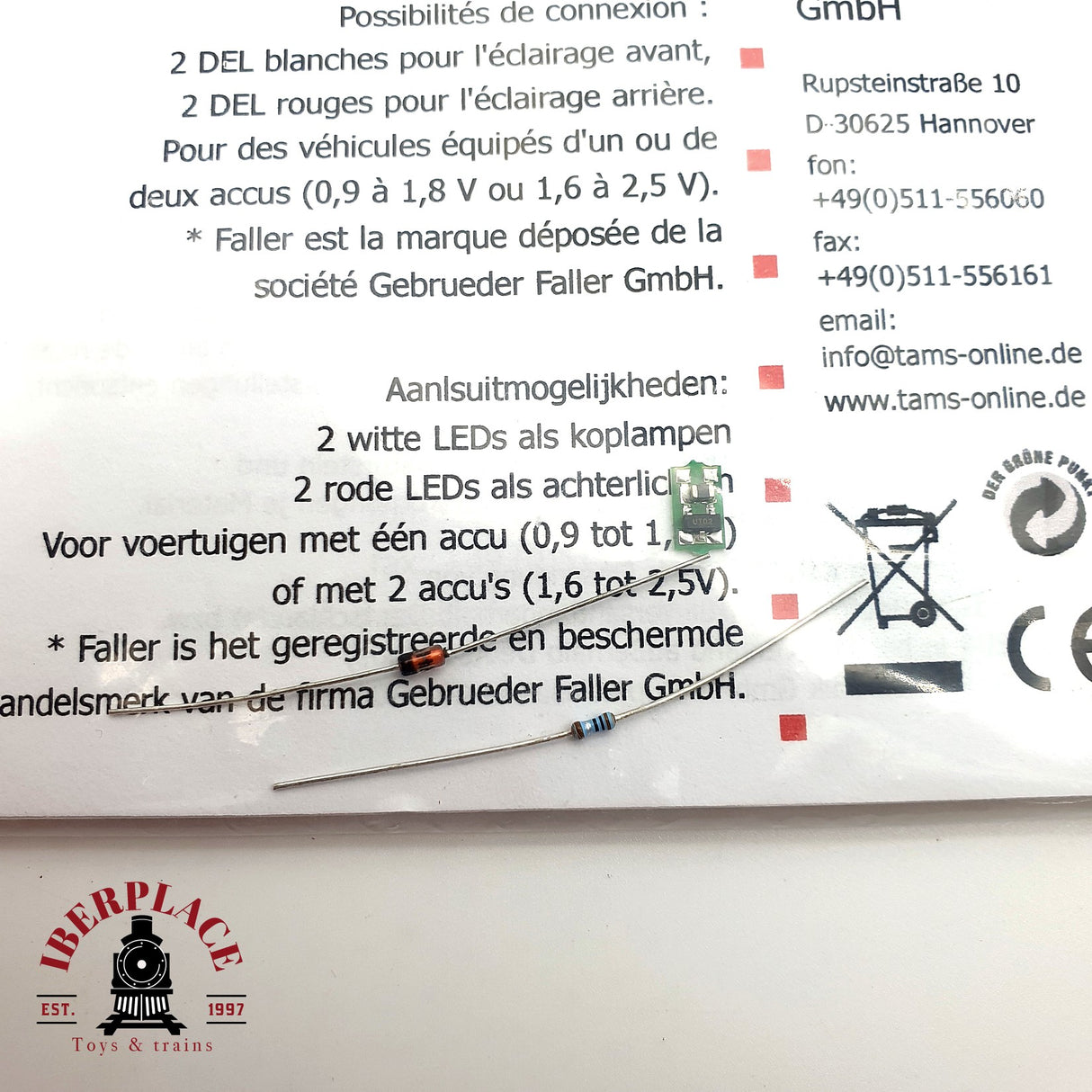 ♻️ Conrad FCS-L Módulo de iluminación Faller car system H0 escala 1:87 E19