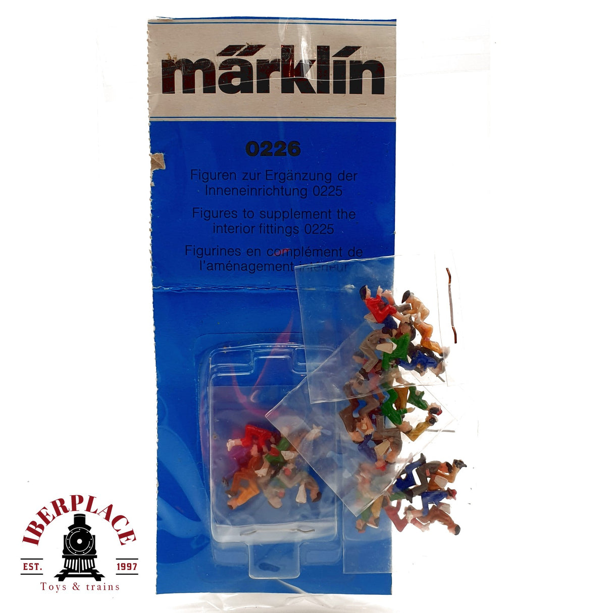 ♻️ Märklin 0226 Figuras de personas sentadas en la ventana del tren H0 escala 1:87 E20