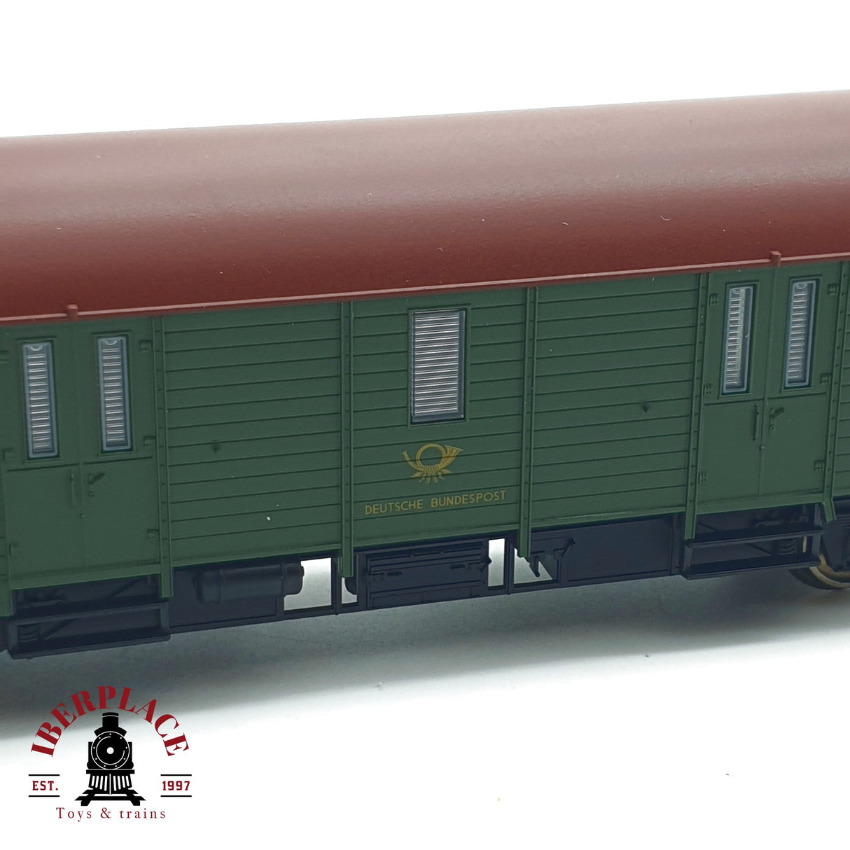 ♻️ AC PIKO 54483/10 vagón mercancías postales DBP Ep III H0 escala 1:87 E21