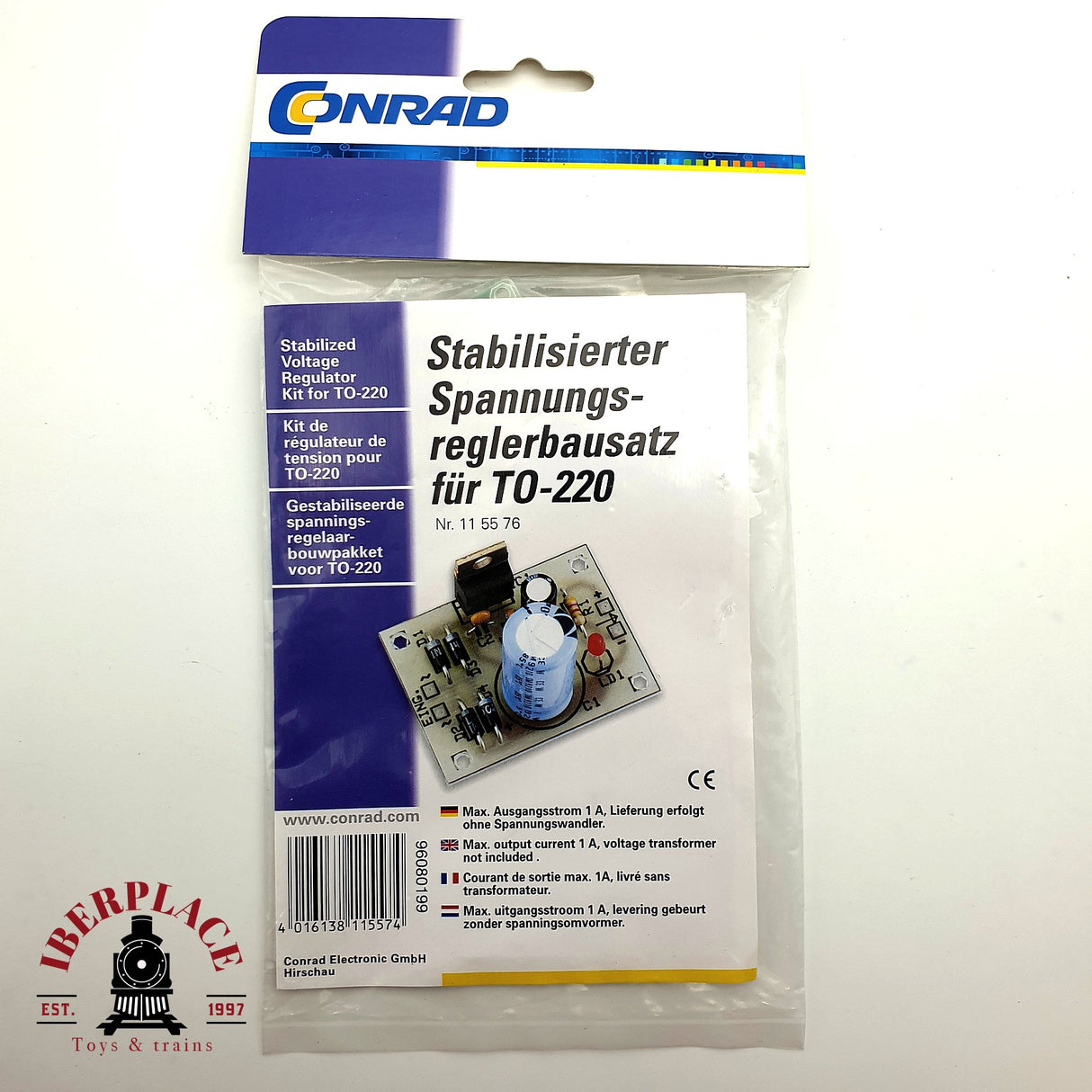♻️ Conrad 11 55 76 Kit de regulador de tensión estabilizada H0 escala 1:87 E19