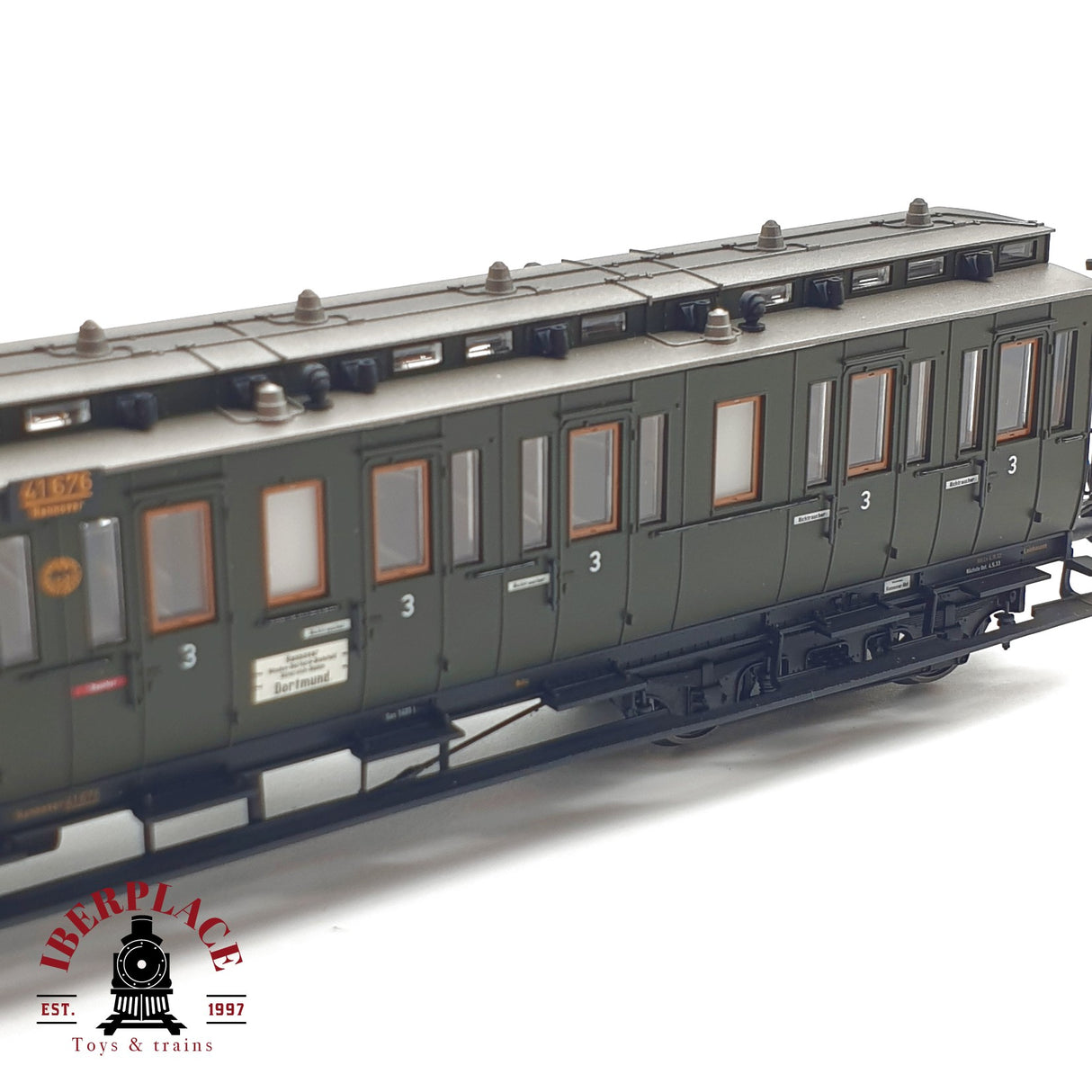 ♻️ DC BRAWA 45252 vagón pasajeros DRG 41 676 Ep II H0 escala 1:87 E21
