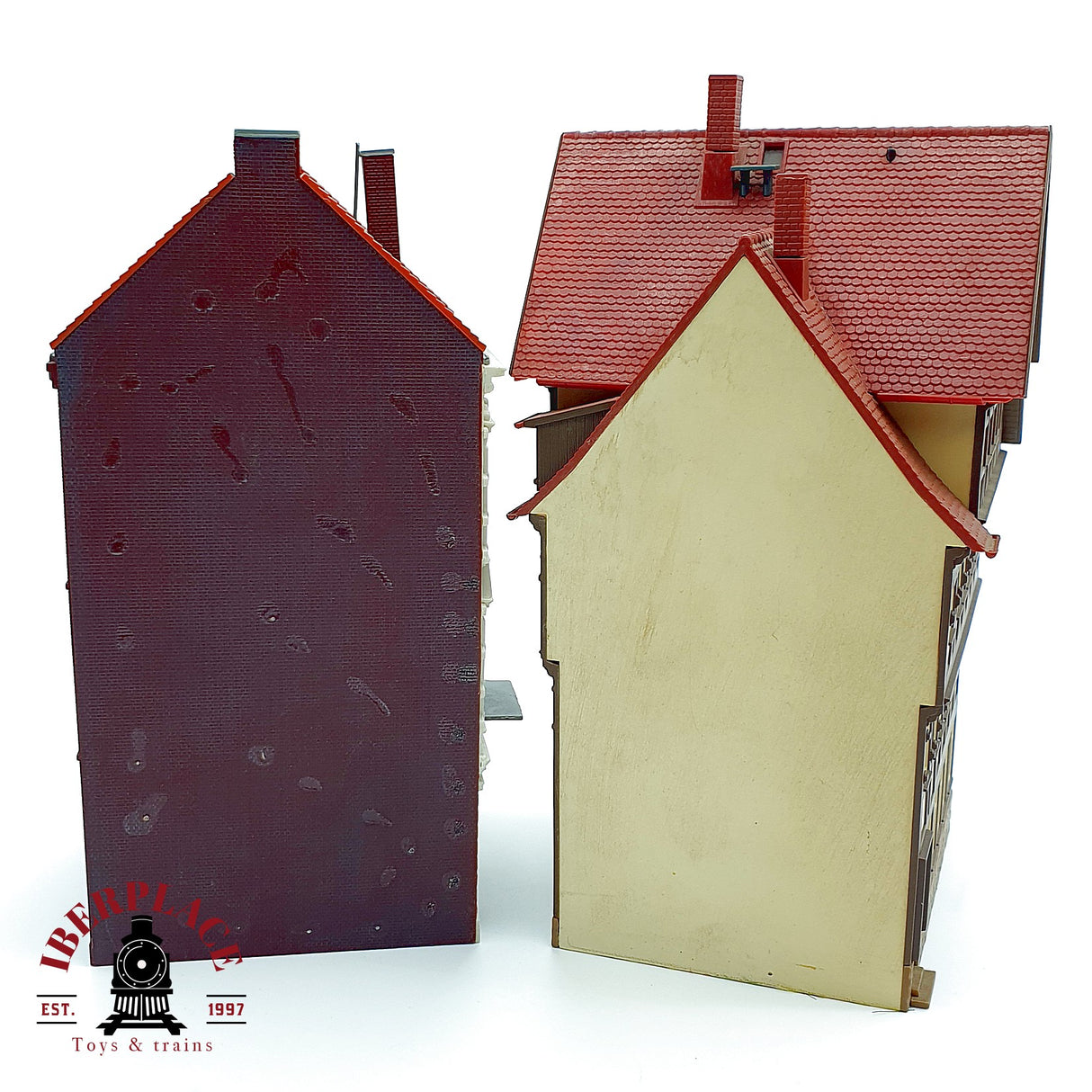 ♻️ 2x Edificios posada Preussischer Hof y cerveza publicidad Escala H0 1:87