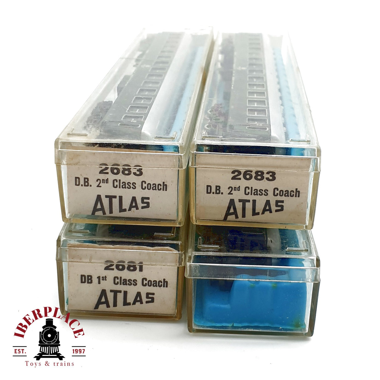 ♻️ Atlas 4x Vagones pasajeros DB clase 1-2 N escala 1:160 E20