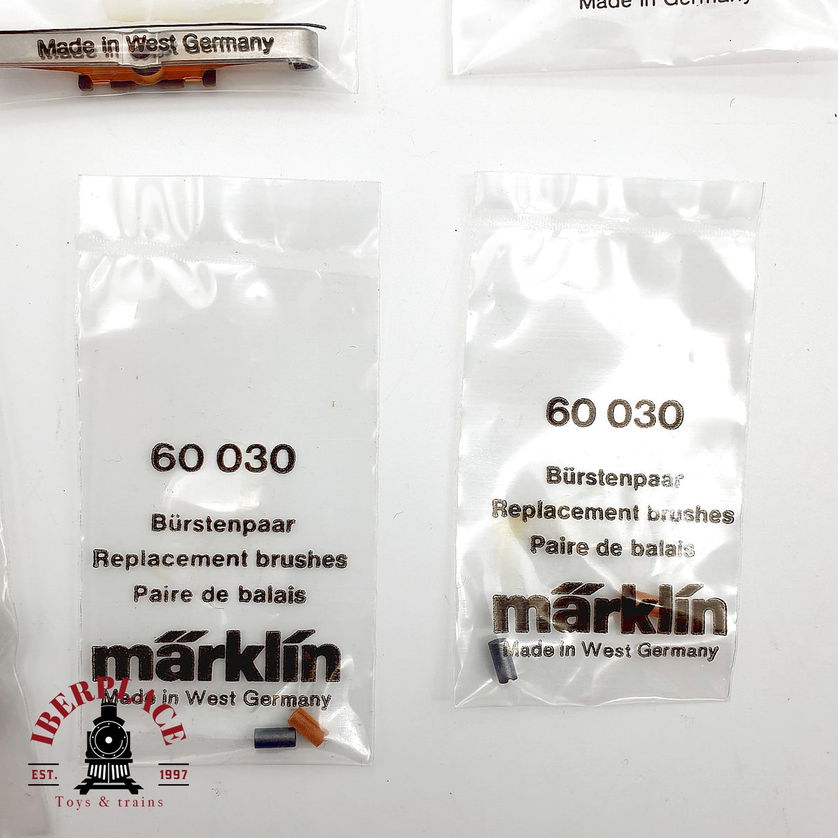 ♻️ Märklin Lote Recambios 2x 7185 7164 7183 Patines 2x 60030 Escobillas H0 Escala 1:87