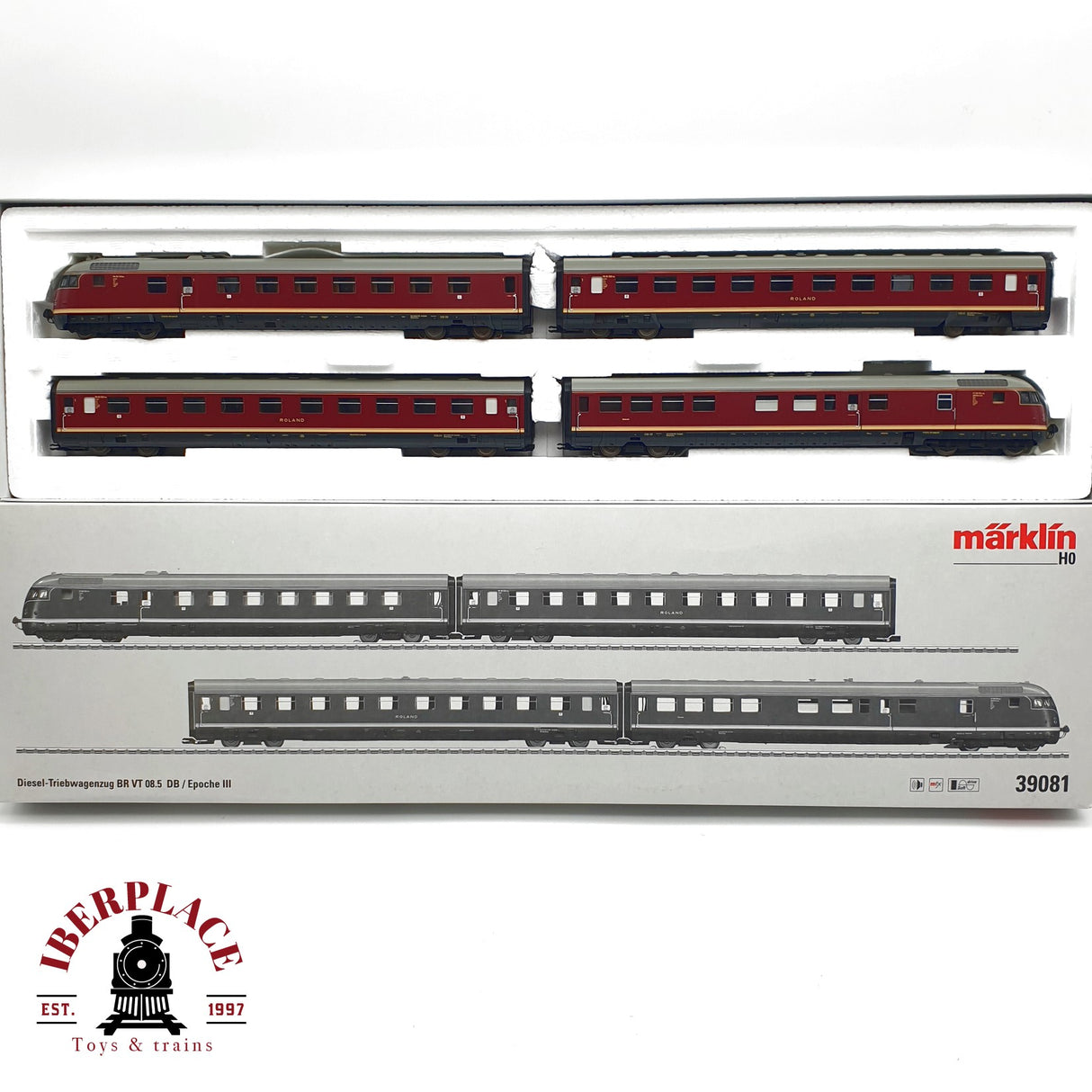 ♻️ AC Märklin 39081 Digital SET Tren diesel BR VT 08.5 DB con sonido H0 escala 1:87 E21