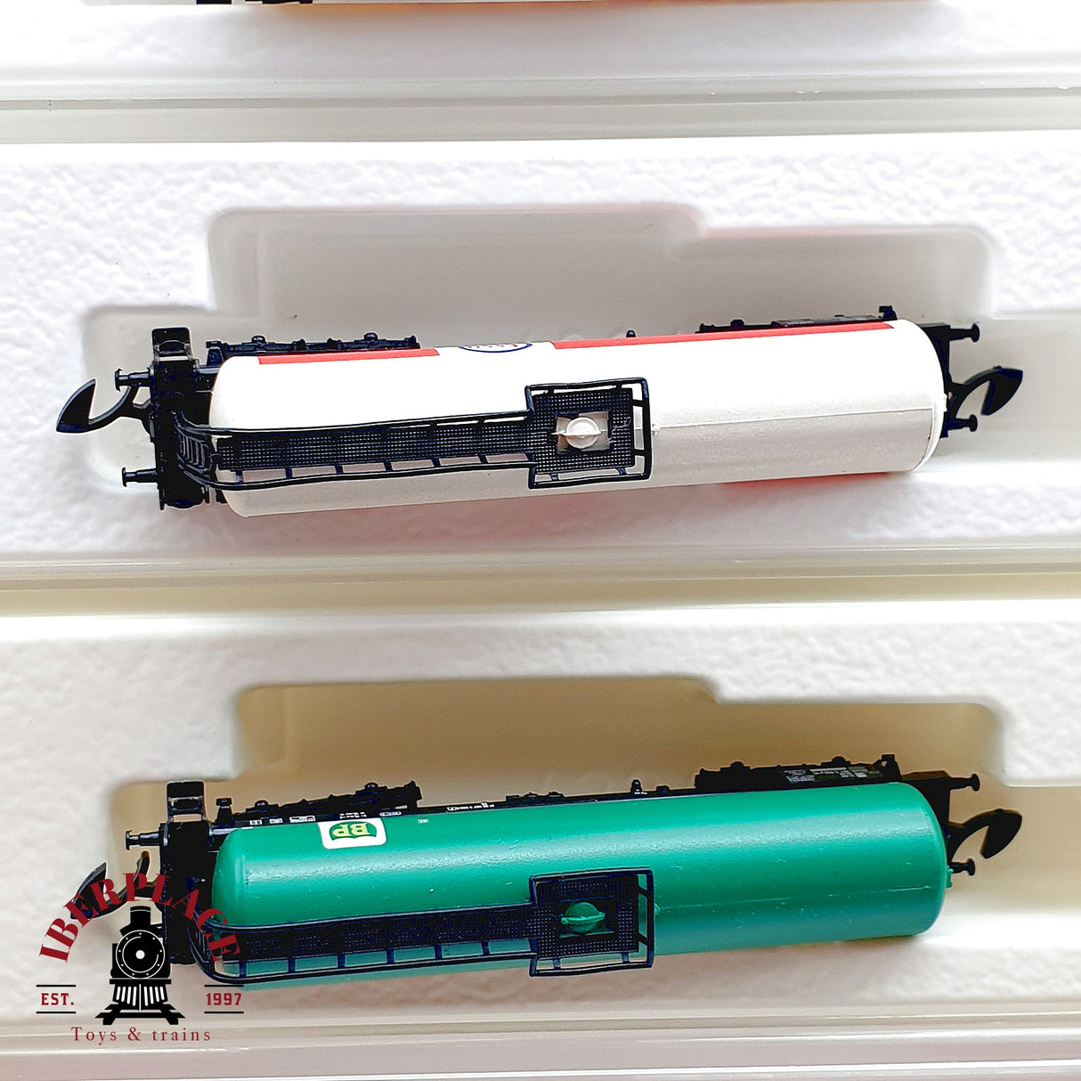♻️✨ Märklin 4x Vagones Cisternas Aral Shell Esso BP DB Mini Club Escala Z 1:220