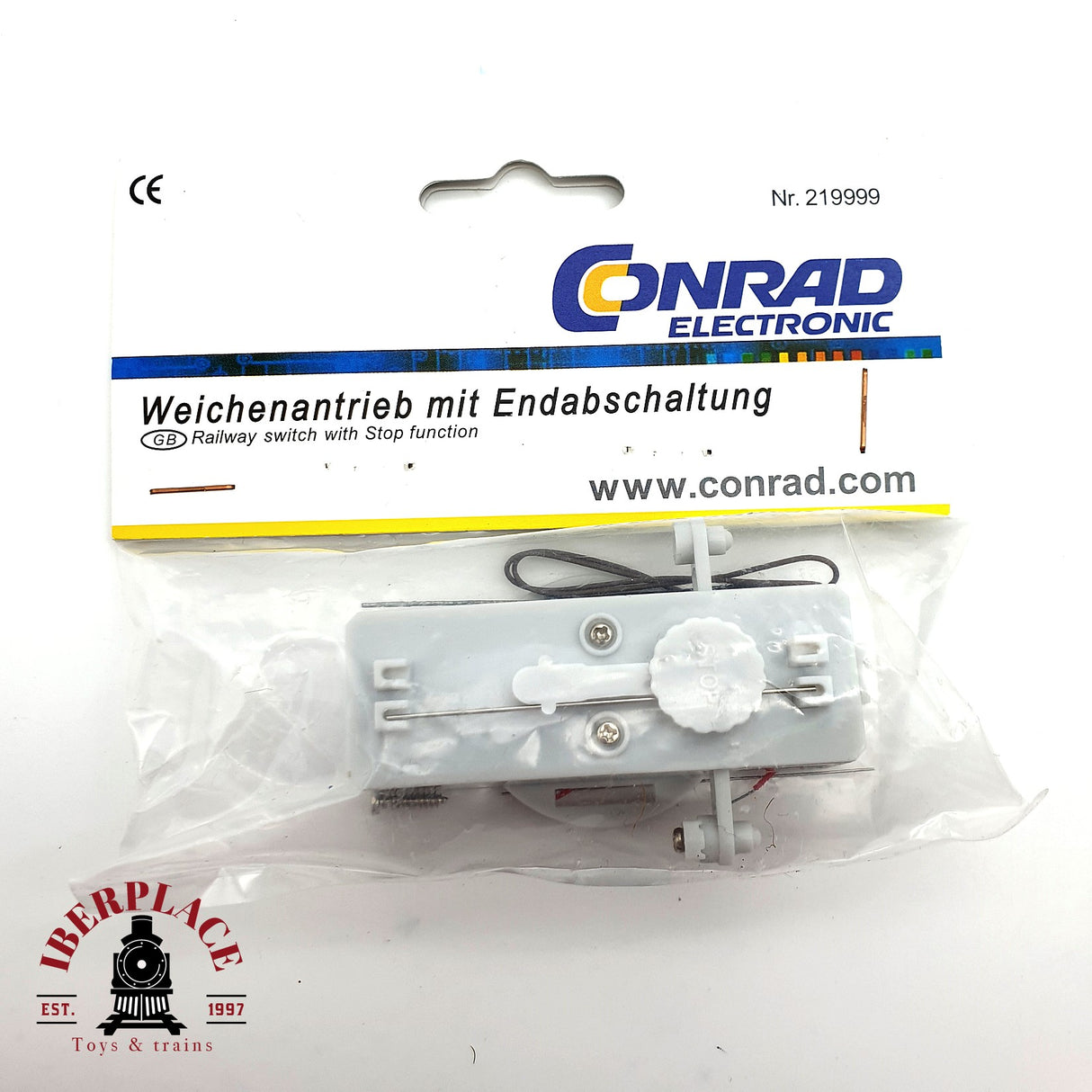 ♻️ Conrad 219999 Accionamiento de desvío con interruptor de fin de carrera H0 escala 1:87 E19