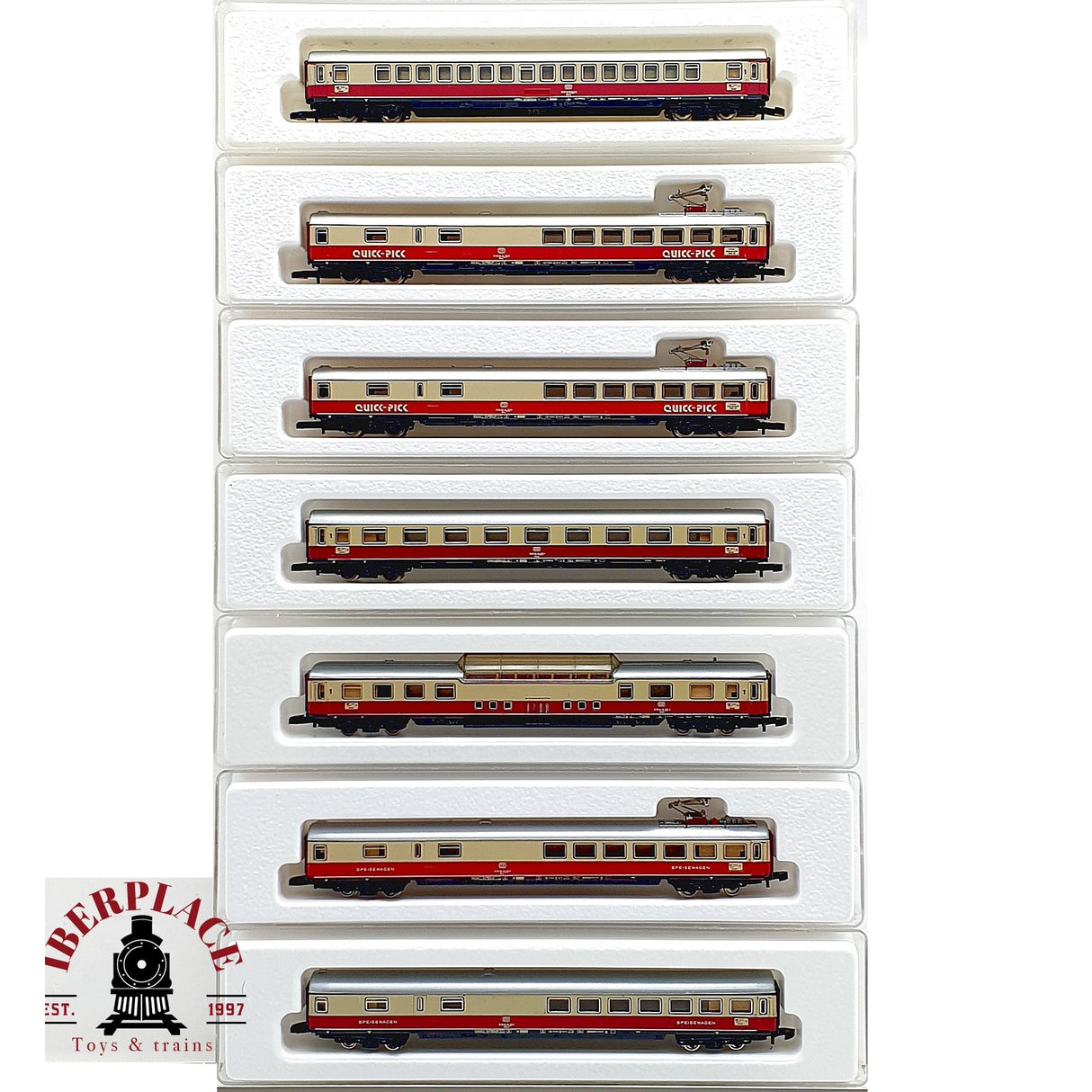 ♻️✨ Märklin mini-club 7x Set Vagones TEE / IC Rheingold DB Ep IV Escala Z