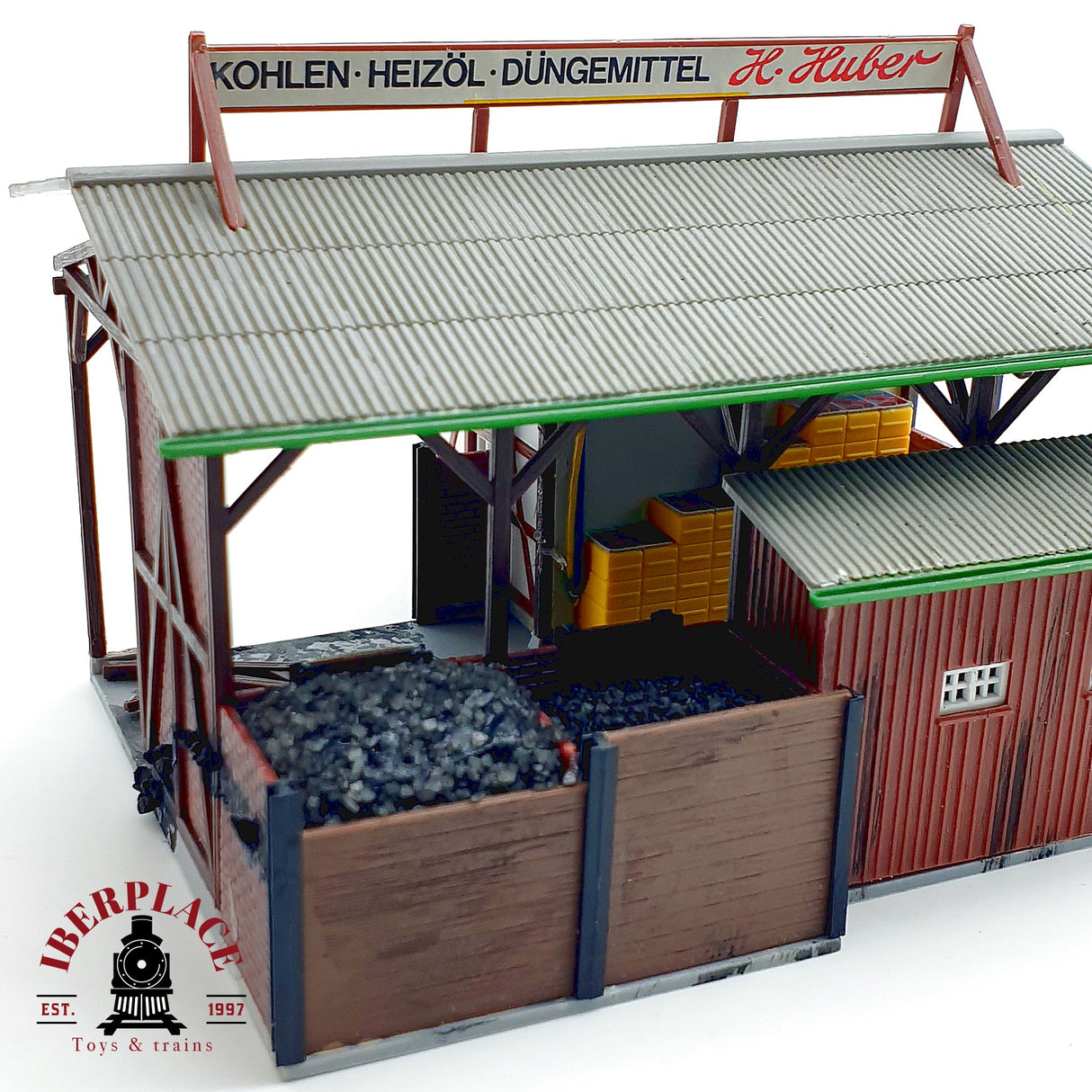 ♻️ KIBRI 39818 Comercio de carbon y fertilizantes H. Huber maqueta Escala H0 1:87