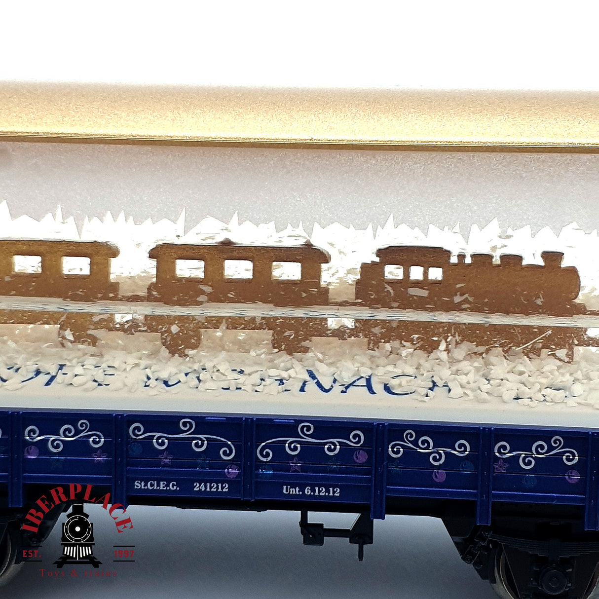 ♻️ Märklin 48412 vagón plataforma de navidad con agua por dentro H0 escala 1:87 E19