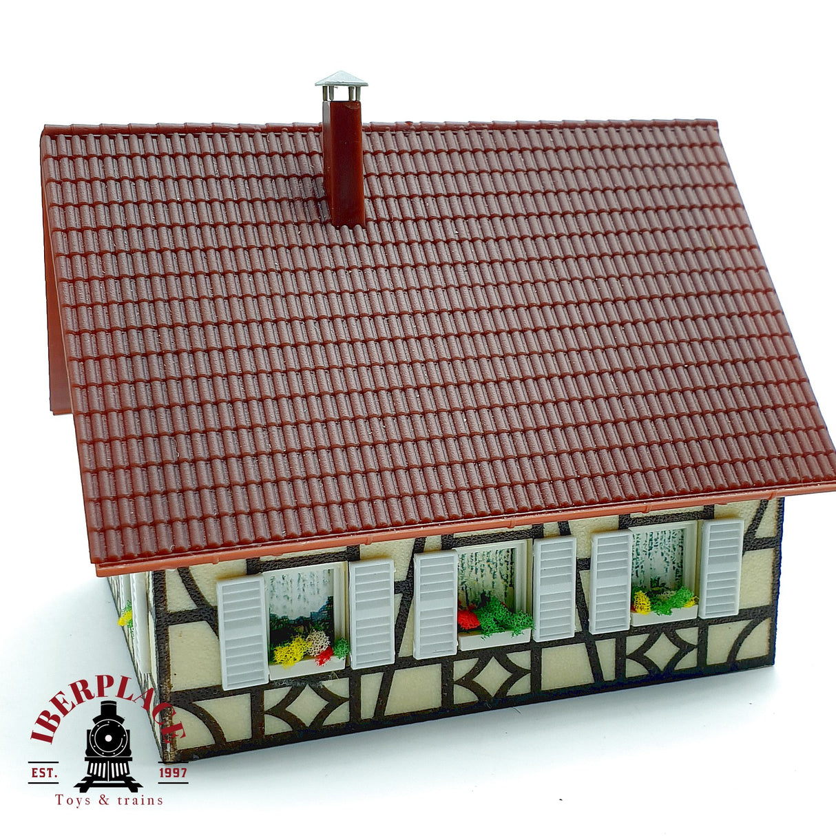 ♻️ 5x edificios casetas y casa residencial maqueta decoración Escala H0 1:87