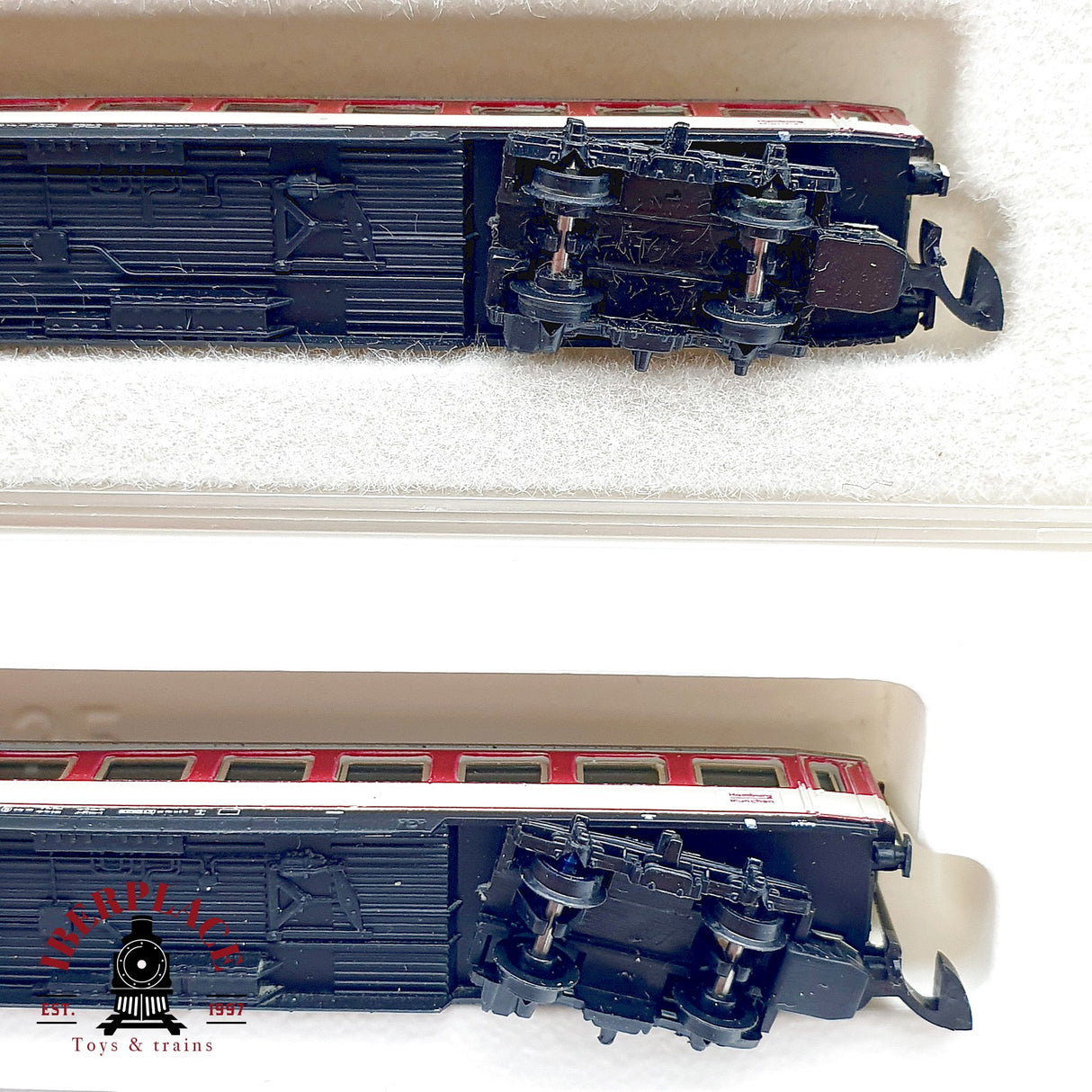 ♻️✨ Märklin mini-club 5x Set Vagones Pasajeros Pop-Farben DB Ep IV Escala Z