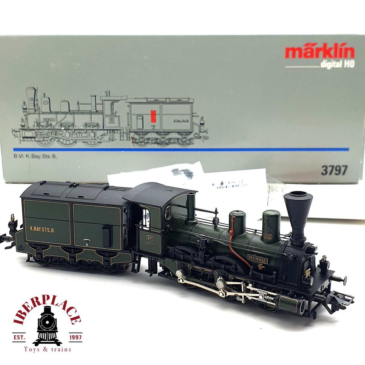 ♻️ NO FUNCIONA - AC Märklin 3797 Locomotora B VI K.Bay.Sts.B H0 escala 1:87 V10