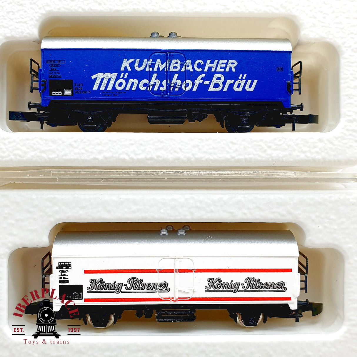 ♻️✨ Märklin mini-club 7x Set Vagones Cerveceros Bierwagen DB Ep IV Escala Z