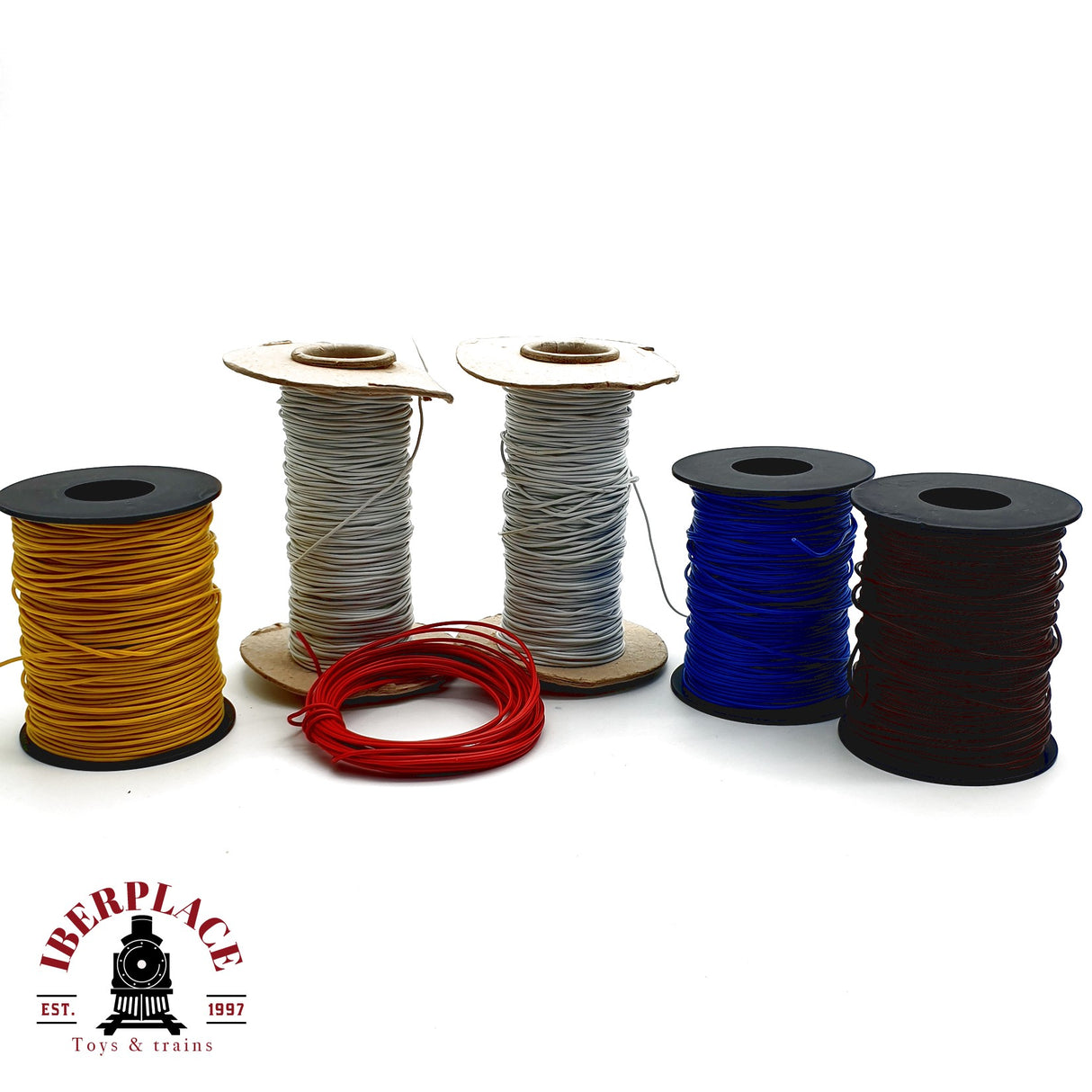 ♻️ 5x Rollos de cables diferentes colores H0 escala 1:87 E20