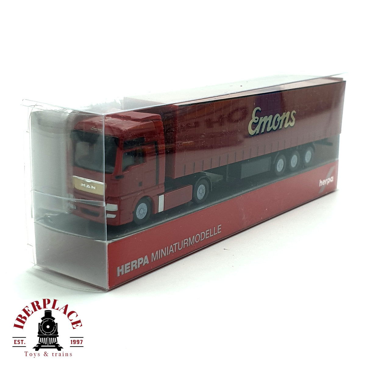 ♻️ Herpa MAN TGX XXL SZ camion Emons N escala 1:160 E19