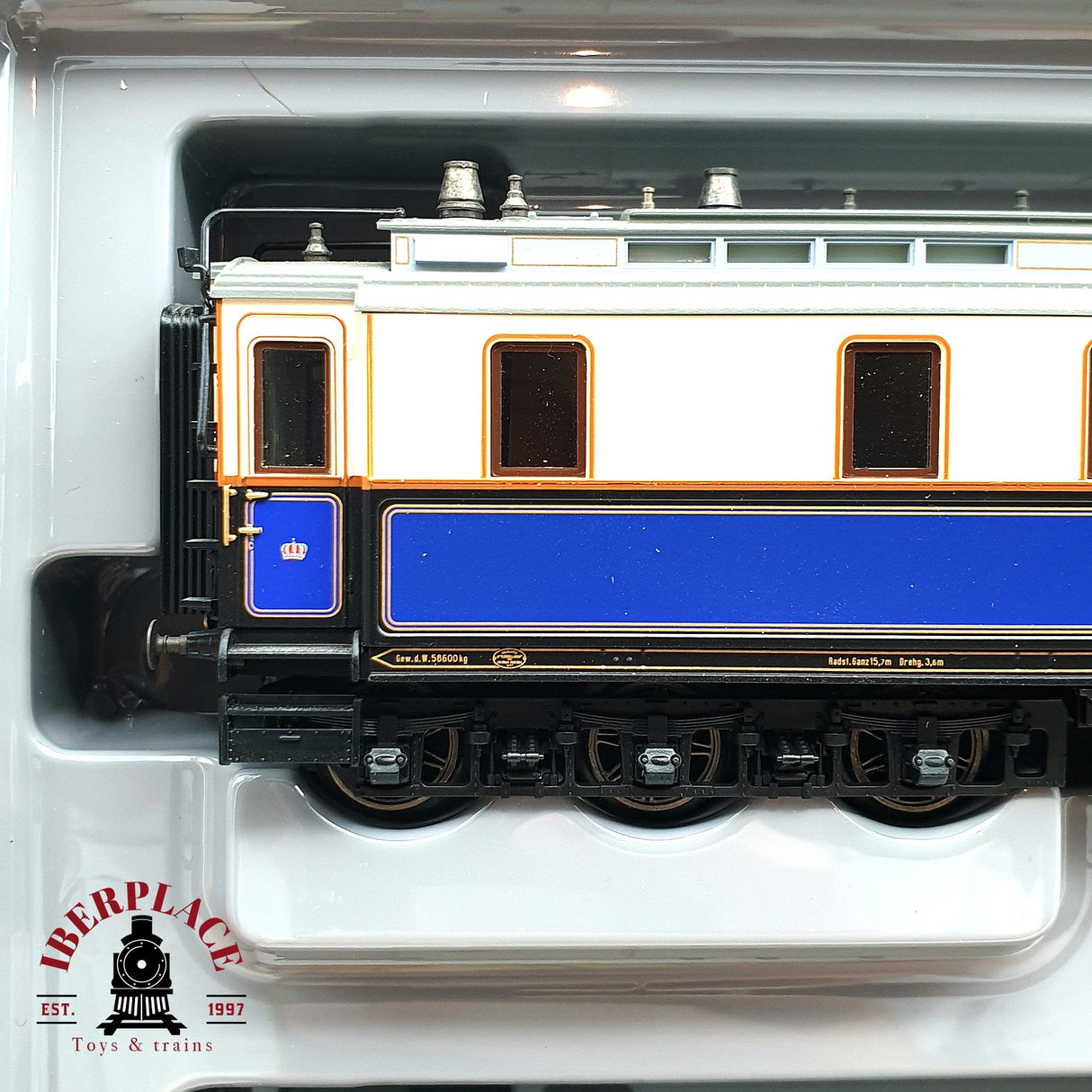 ♻️ Märklin 2881 vagones salón Kaiser KPEV tren rápido H0 escala 1:87 E19 2/2