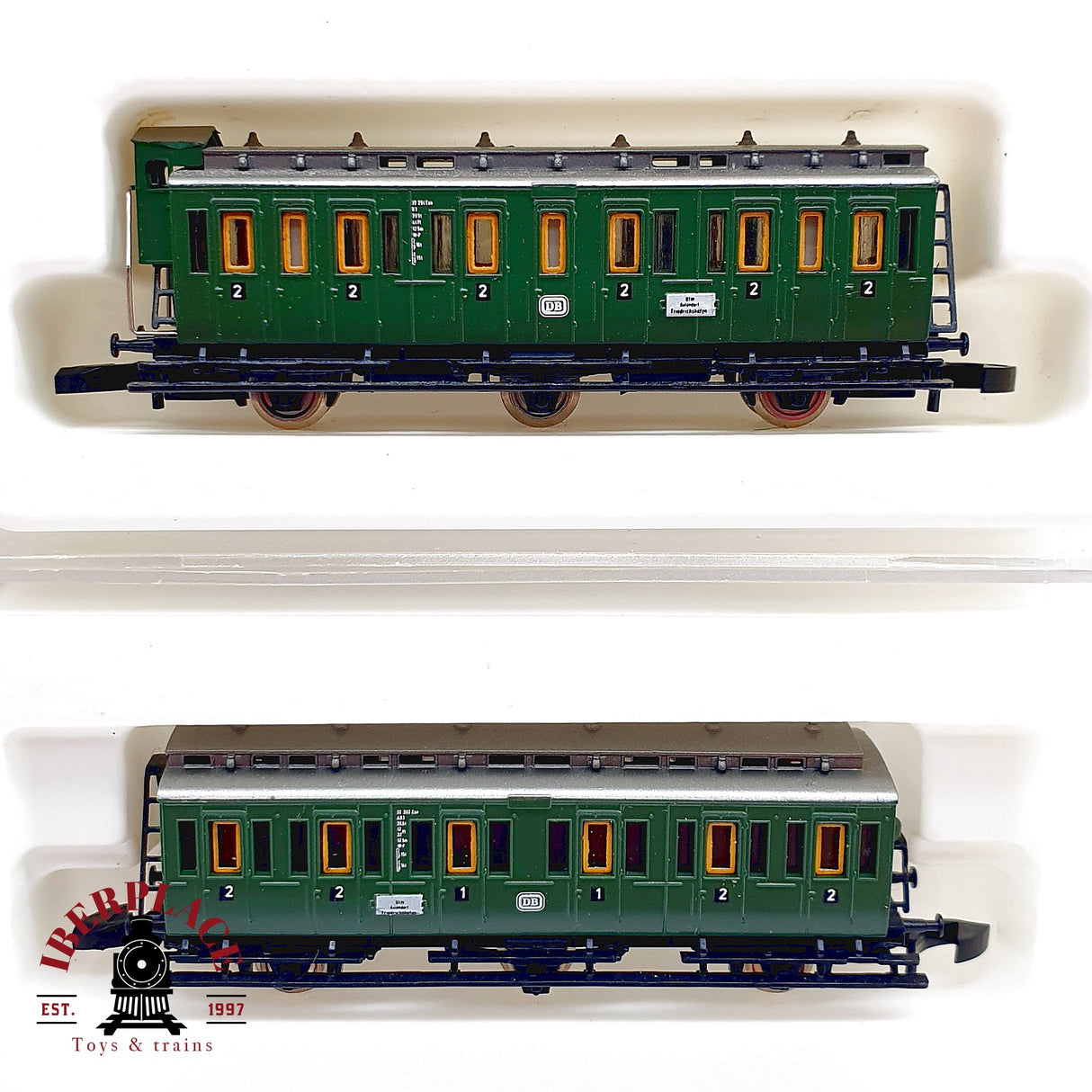 ♻️ ✨ Märklin mini-club 5x Set Vagones Pasajeros KPEV/DB Ep I/III Escala Z 1:220