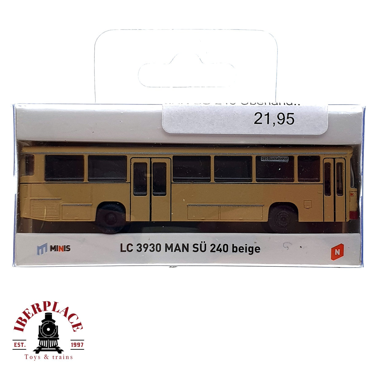 ♻️ Minis LC 3930 BUS MAN 240 Beige N escala 1:160 E19