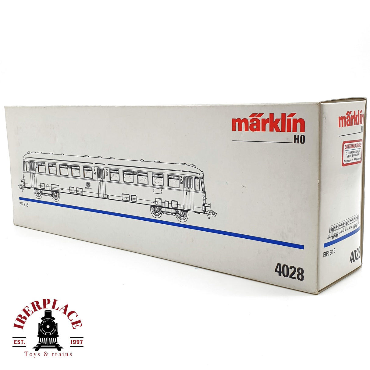 ♻️ AC Märklin 4028 coche de control BR 815 DB sin accionamiento H0 escala 1:87 A27