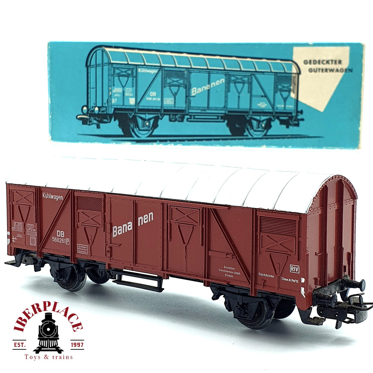 ♻️ Märklin 4637 vagón cerrado Bananen DB H0 escala 1:87 E19