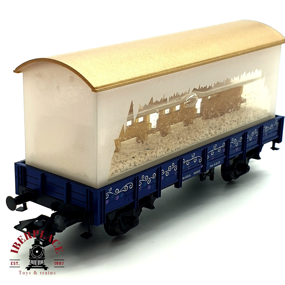 ♻️ Märklin 48412 vagón plataforma de navidad con agua por dentro H0 escala 1:87 E19
