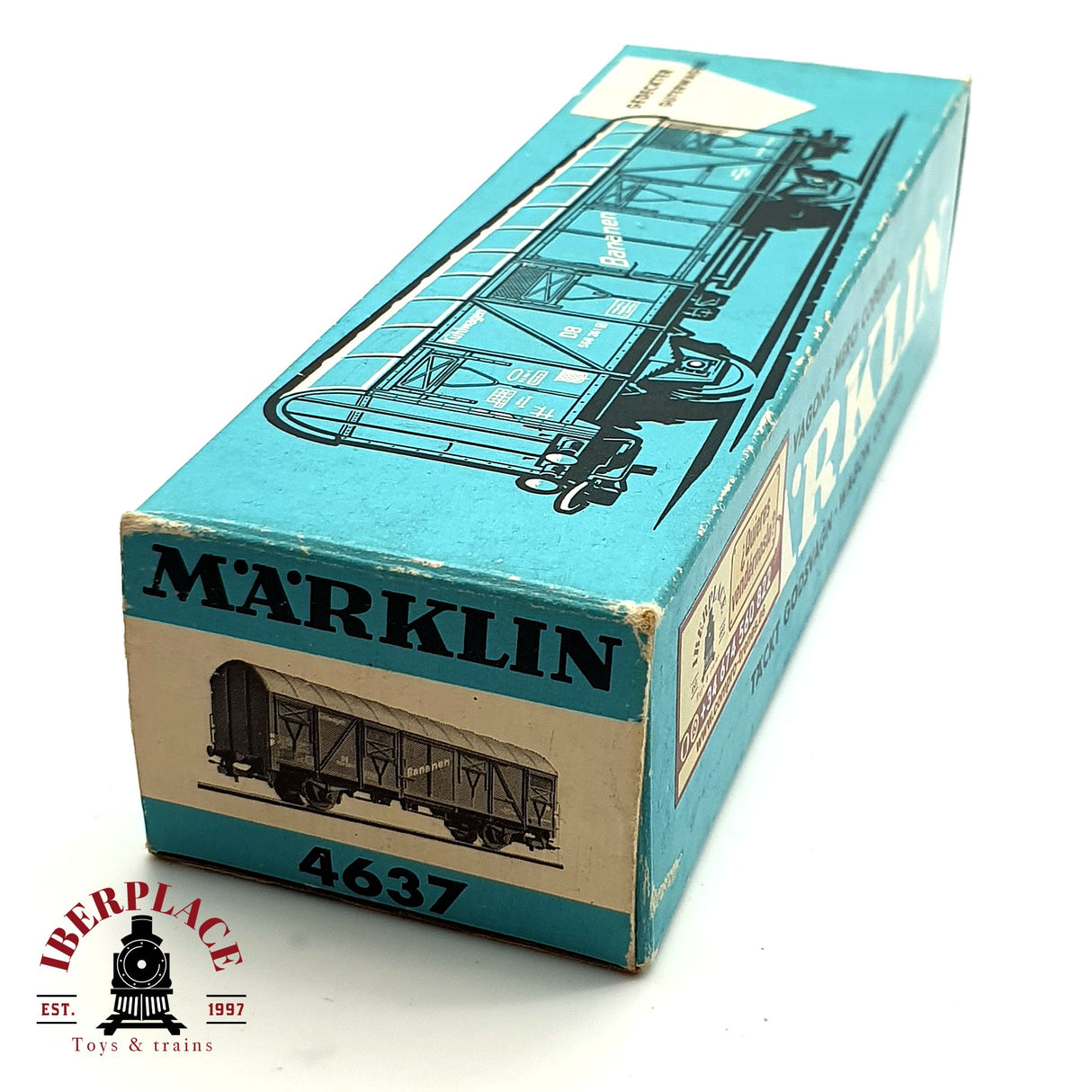 ♻️ Märklin 4637 vagón cerrado Bananen DB H0 escala 1:87 E19