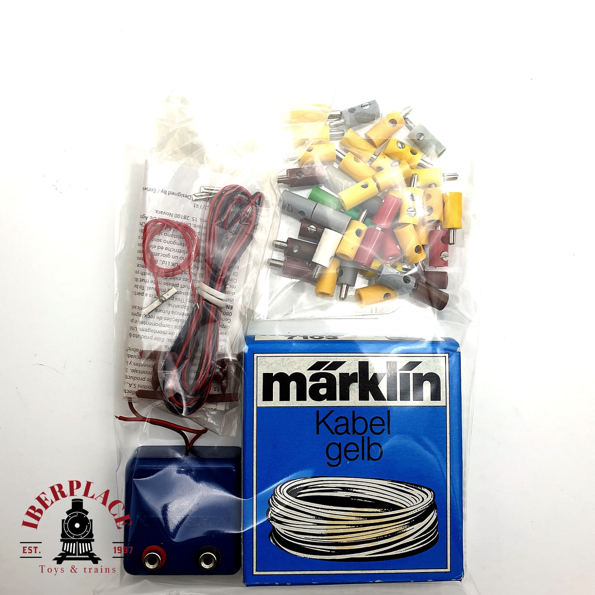 ♻️ Märklin Lote mixto clavijas de conexión cable amarillo etc H0 escala 1:87 V10