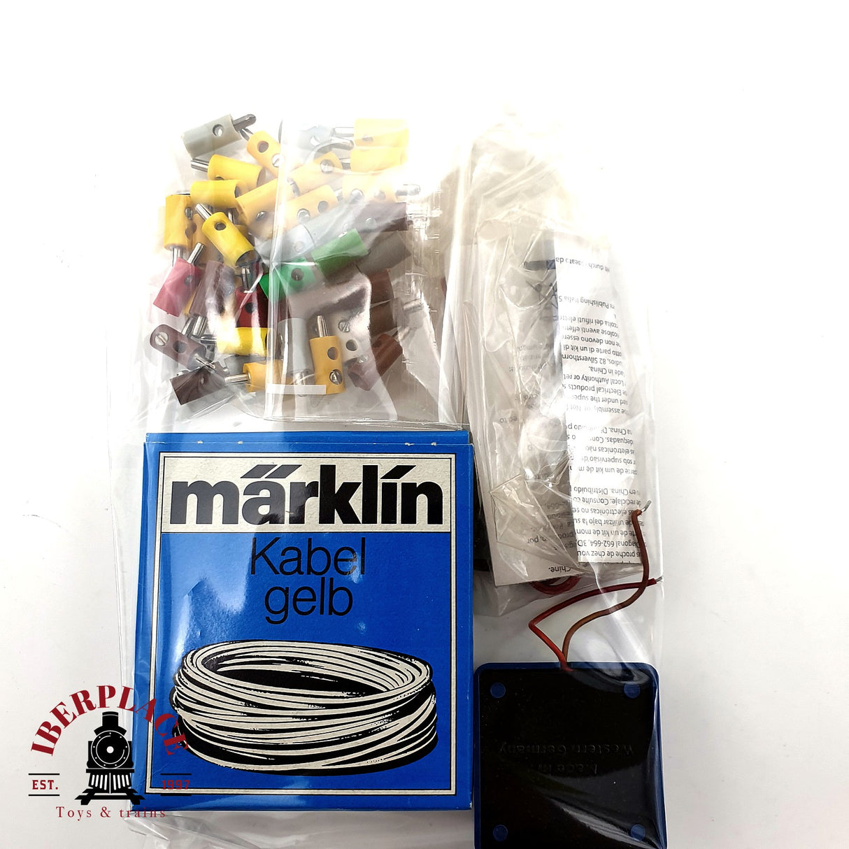 ♻️ Märklin Lote mixto clavijas de conexión cable amarillo etc H0 escala 1:87 V10