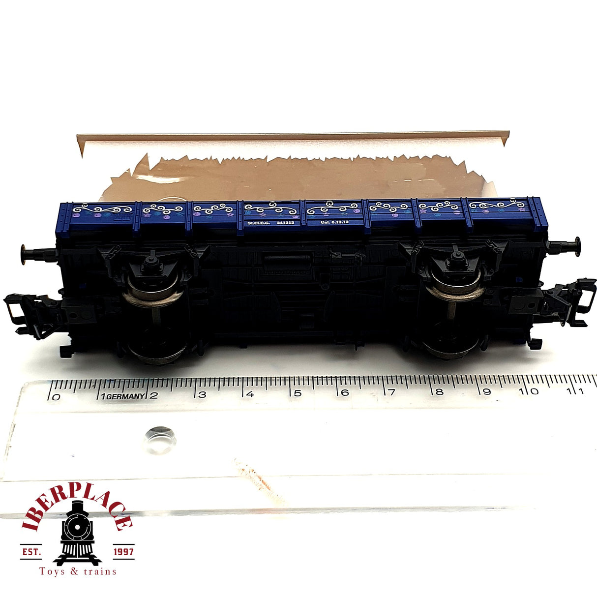 ♻️ Märklin 48412 vagón plataforma de navidad con agua por dentro H0 escala 1:87 E19