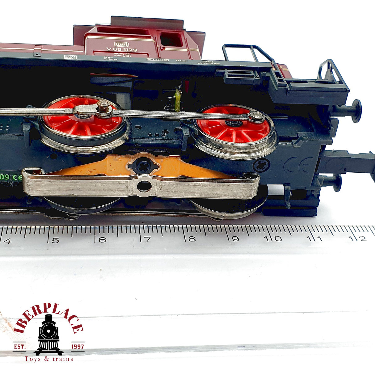 ♻️ Märklin Locomotora Diésel V 60 1179 DB Roja Telex Metal 3065 H0 Escala 1:87