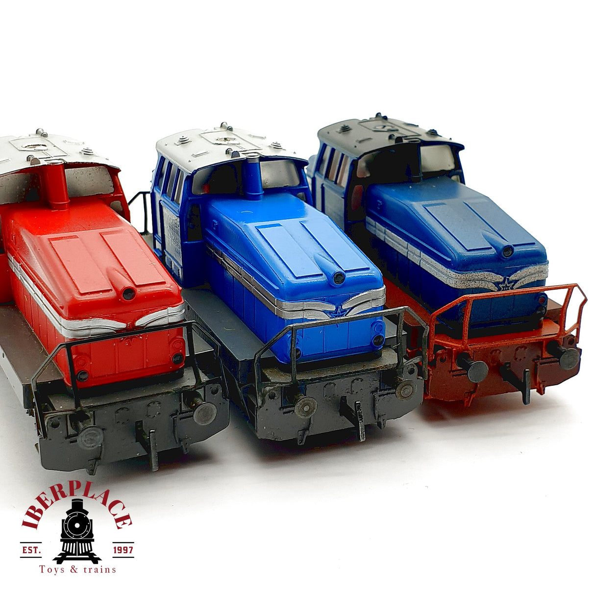♻️ Märklin 3x Locomotoras Diésel Maniobras Henschel DHG 500 / 700 AC H0 Escala 1:87