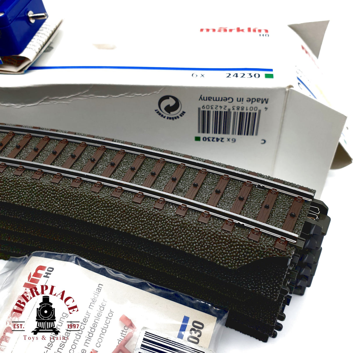 ♻️ Märklin Lote vias rectas, curvas, tope de vías, pupitres de mando sistema C H0 escala 1:87 E20