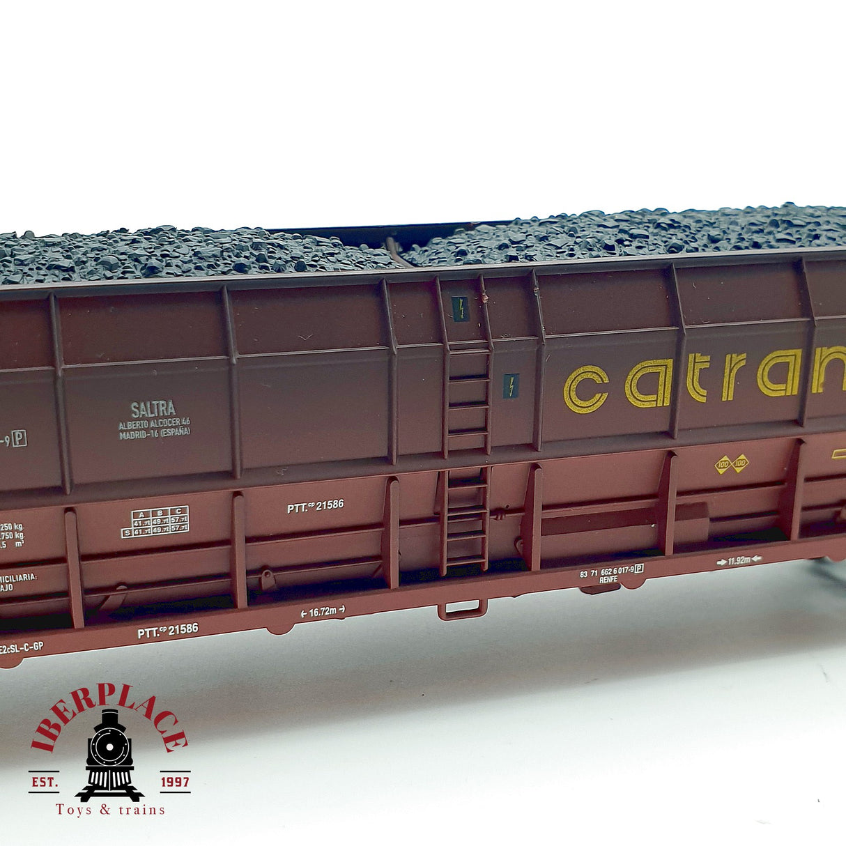 ♻️ Electrotren 5715 Vagon tolva envejecido CATRANS RENFE Epoca V H0 1:87 DC
