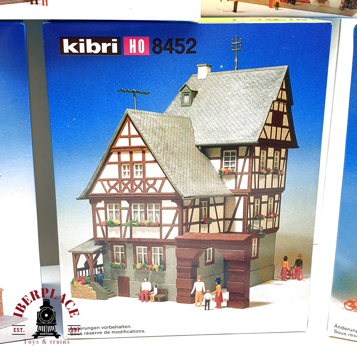 ♻️ Kibri 8462 Kit Pueblo con casas de entramado de madera y fuente H0 escala 1:87 E20