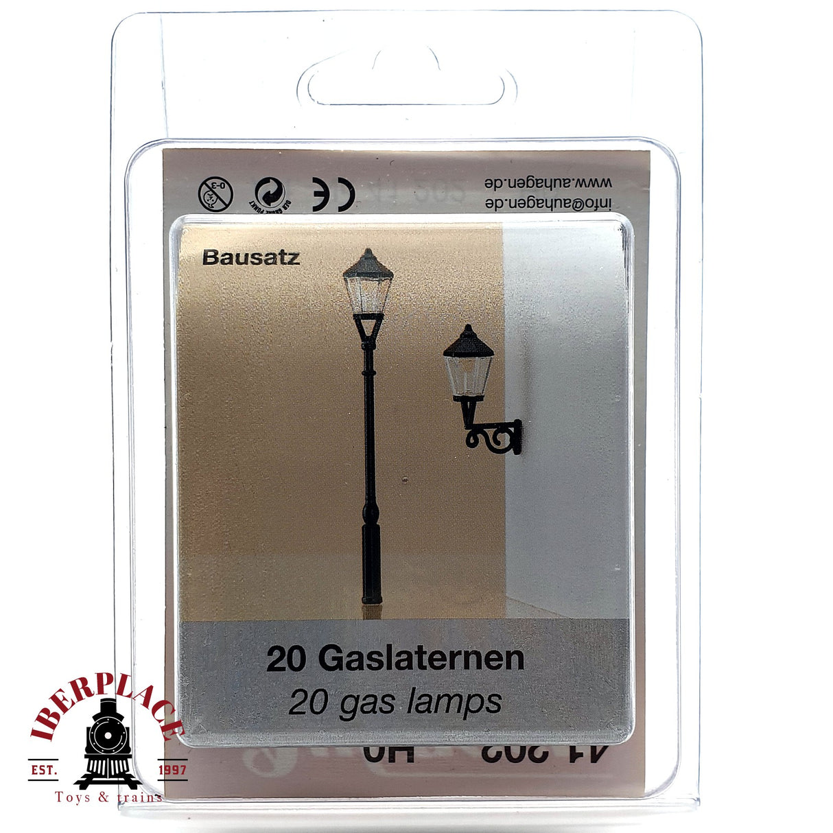 ♻️ Auhagen 41 202 20 lamparas de gas H0 escala 1:87 E19
