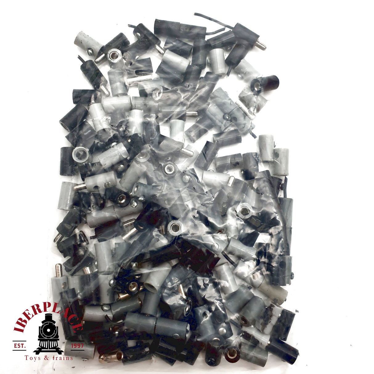 ♻️ Lote clavijas hembra y macho negro y gris H0 escala 1:87 E20